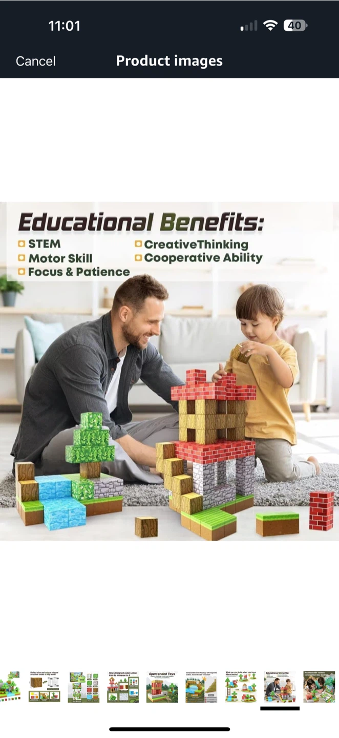 Toylogy MagWorld Forest Set Magnetic Building Cubes - photo 4
