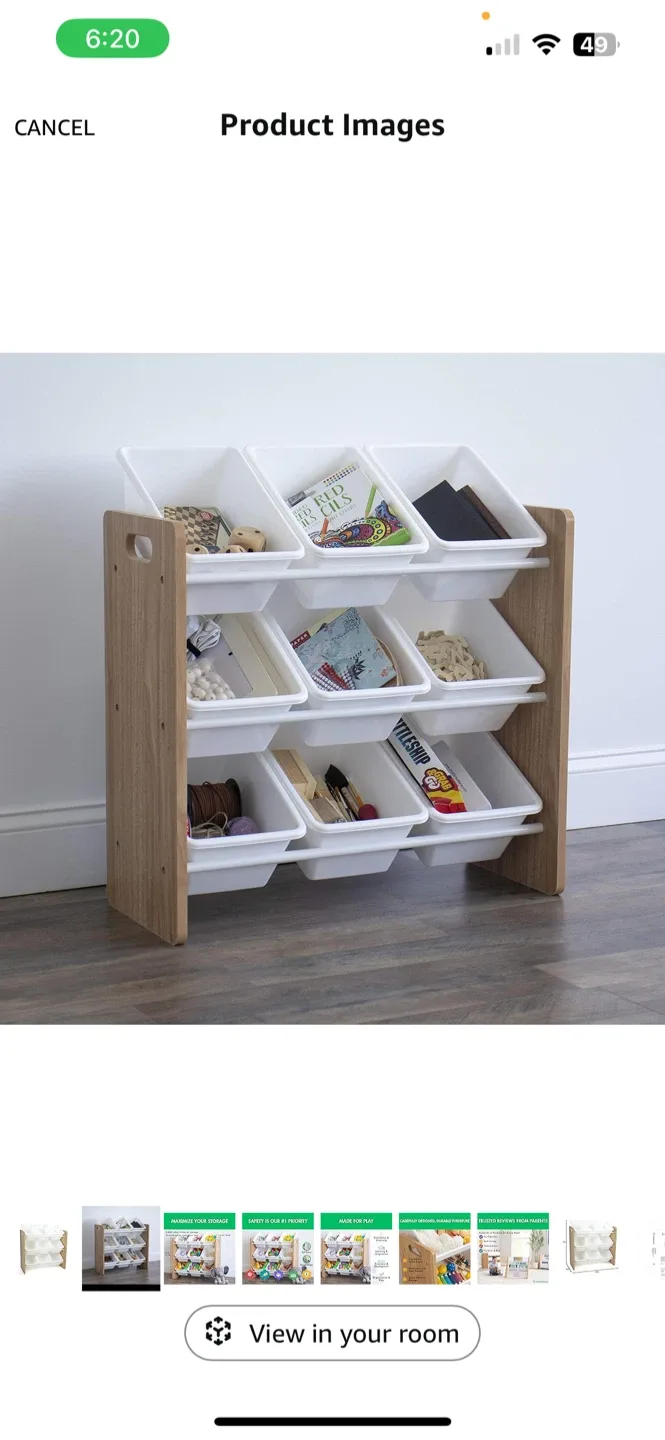 Kids Toy Storage Organizer with 9 Bins image indicator(4)