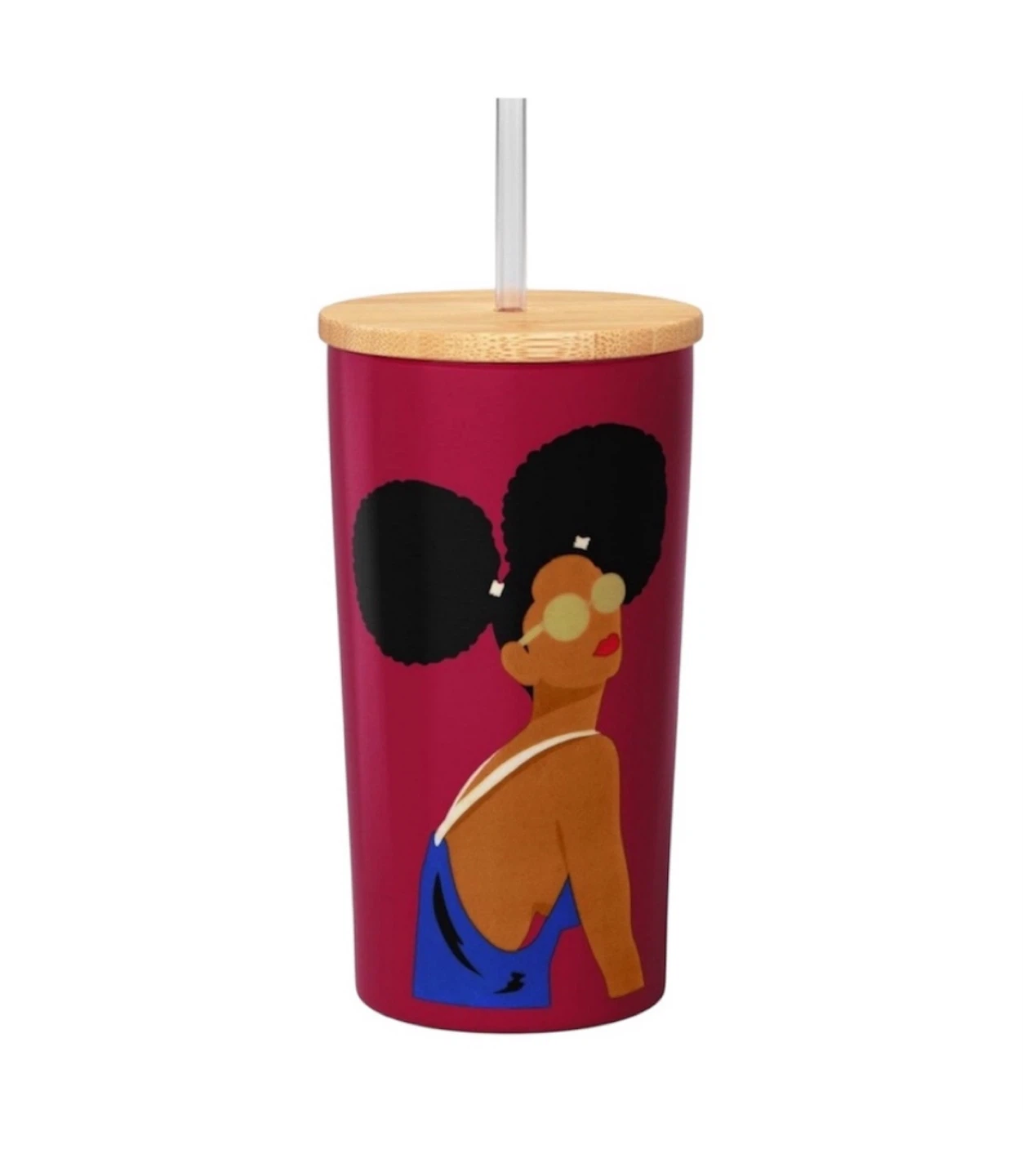 🥕African-American Art Stainless Steel Tumbler 17.5oz