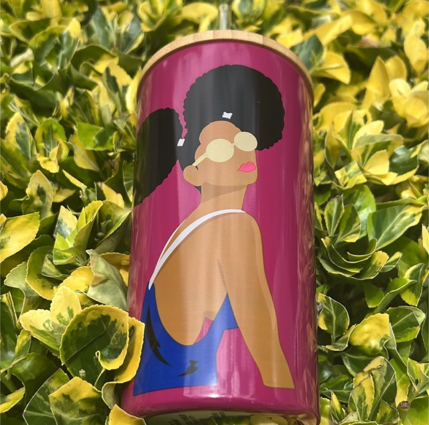 🥕African-American Art Stainless Steel Tumbler 17.5oz - photo 2