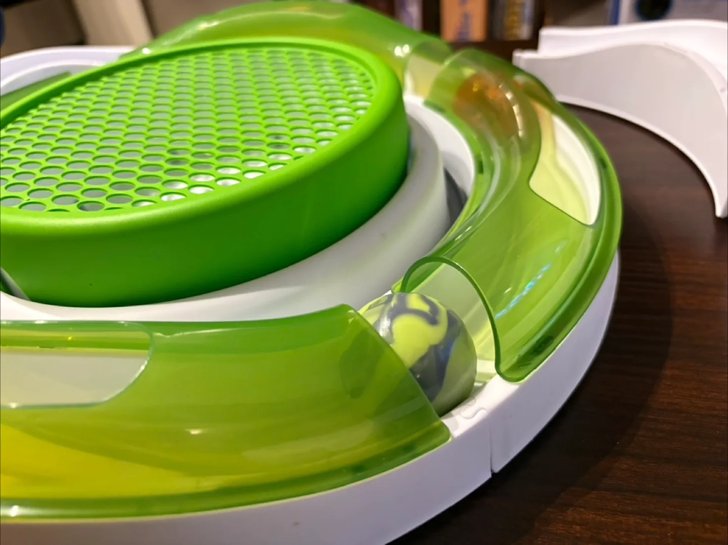 Catit Senses Play Circuit Cat Toy w/ Cat Grass Planter image indicator(2)