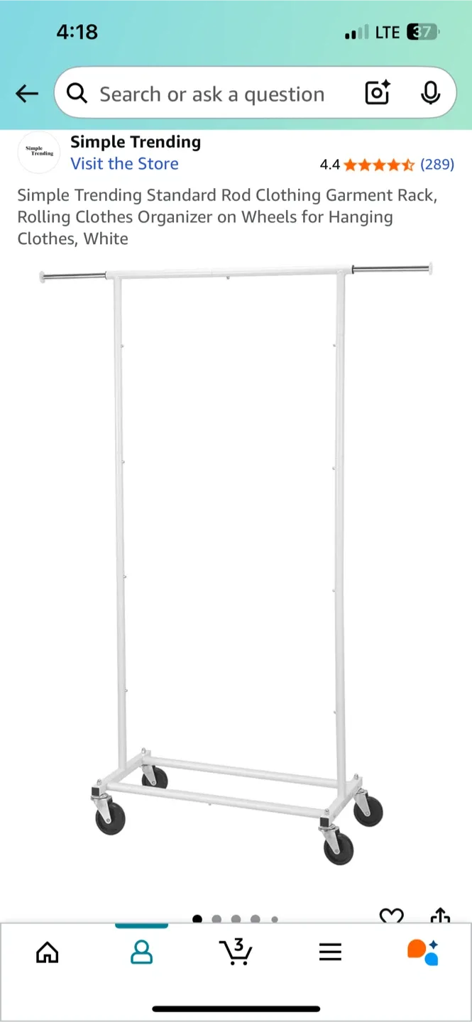 Garment Rack - White thumbnail