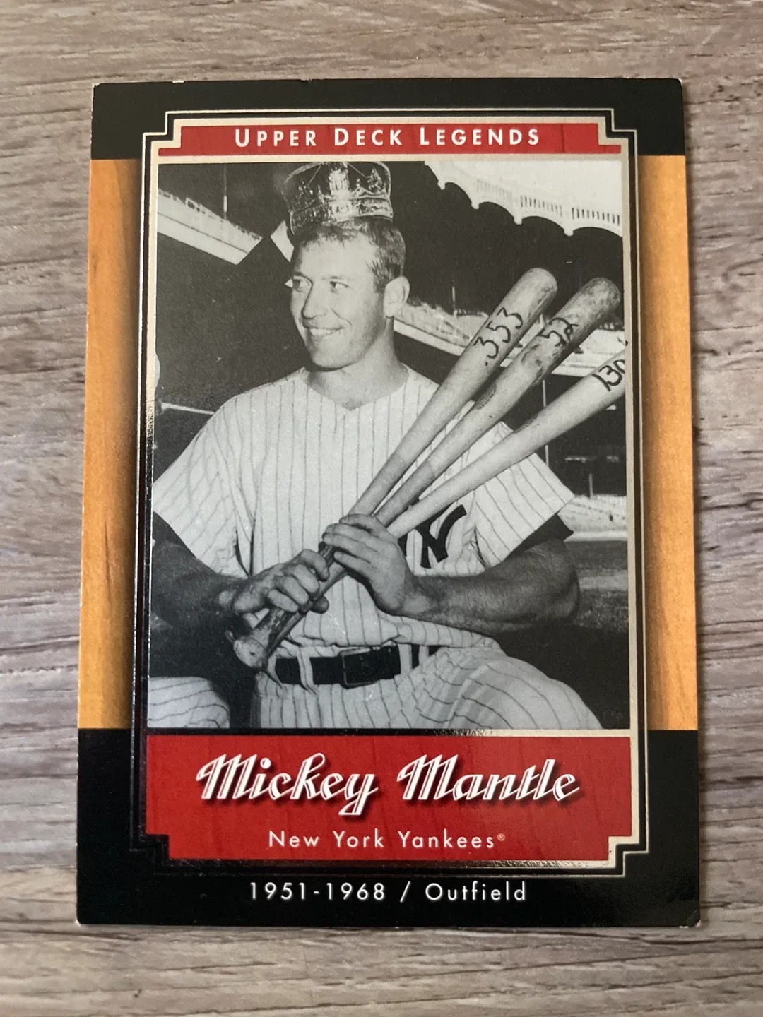 Mickey Mantle Upper Deck Legends Baseball Card thumbnail