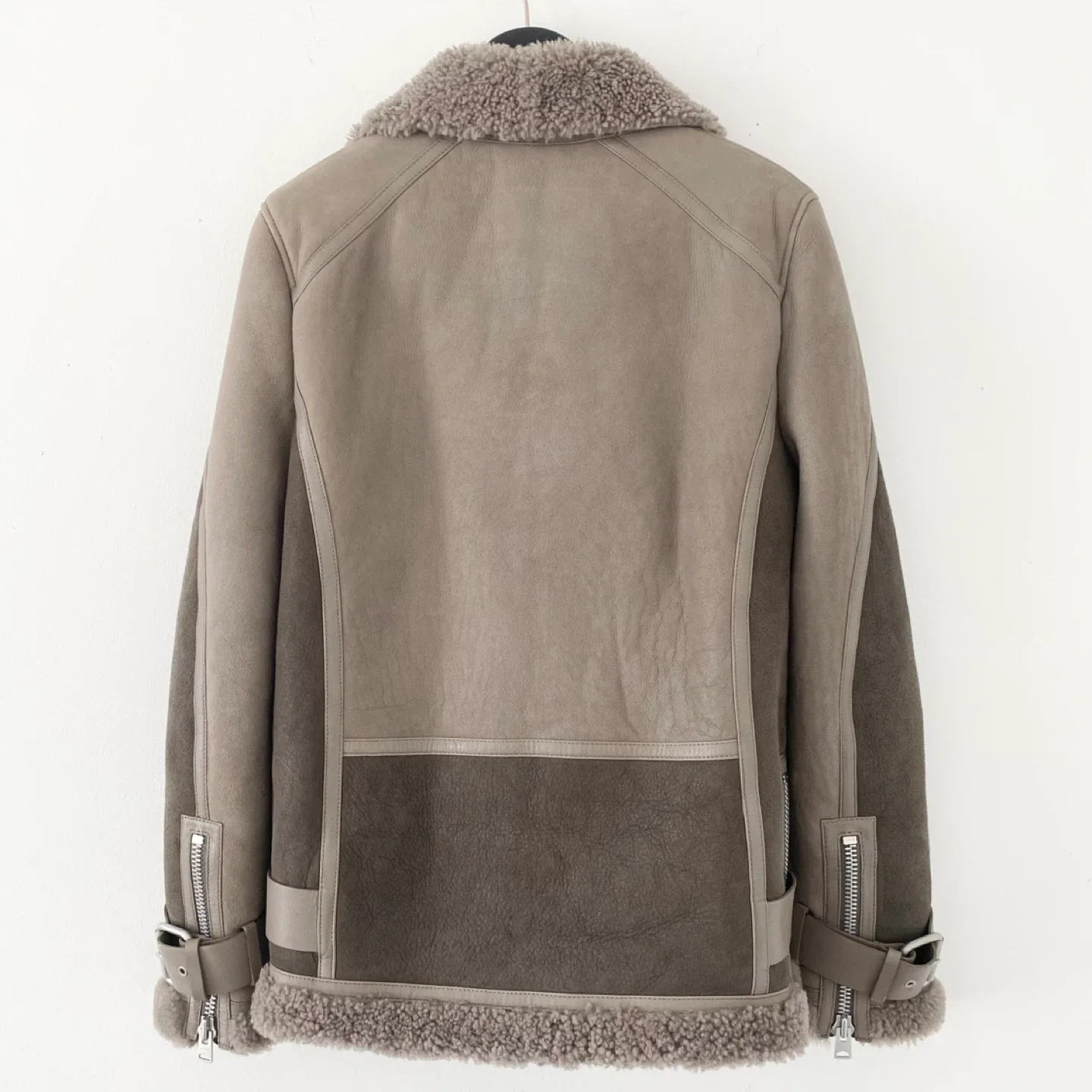 Allsaints Hawley Shearling Biker Jacket image indicator(4)