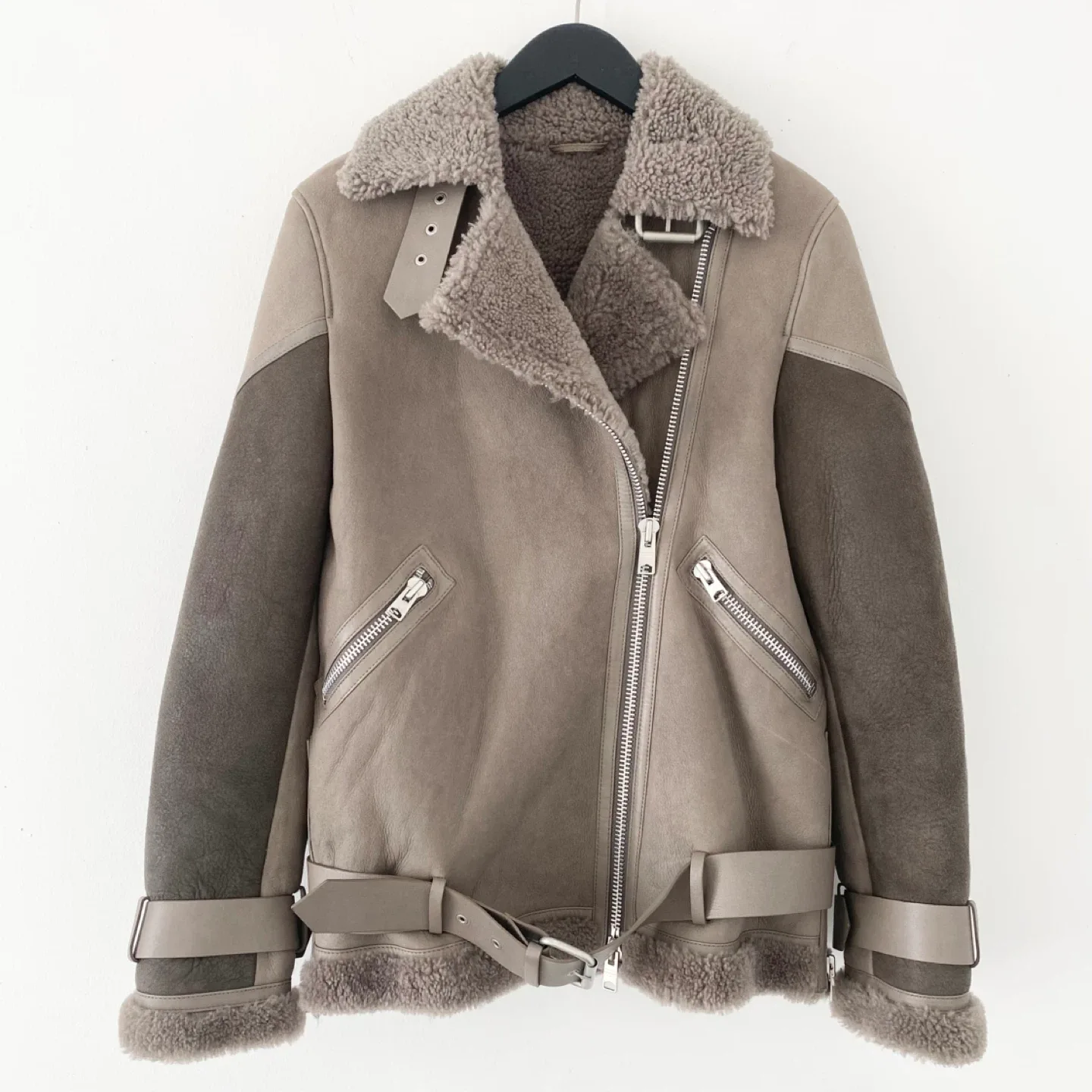 Allsaints Hawley Shearling Biker Jacket thumbnail