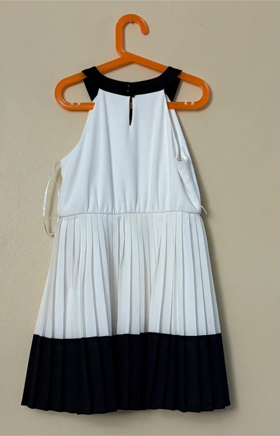 Sequin Hearts Girls White & Black Dress thumbnail