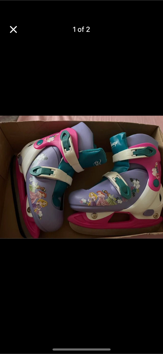 Disney Princess Adjustable Girls Skates Size 11J-2 - photo 2