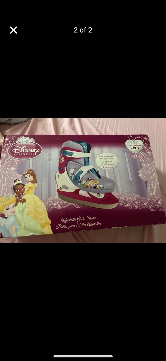 Disney Princess Adjustable Girls Skates Size 11J-2