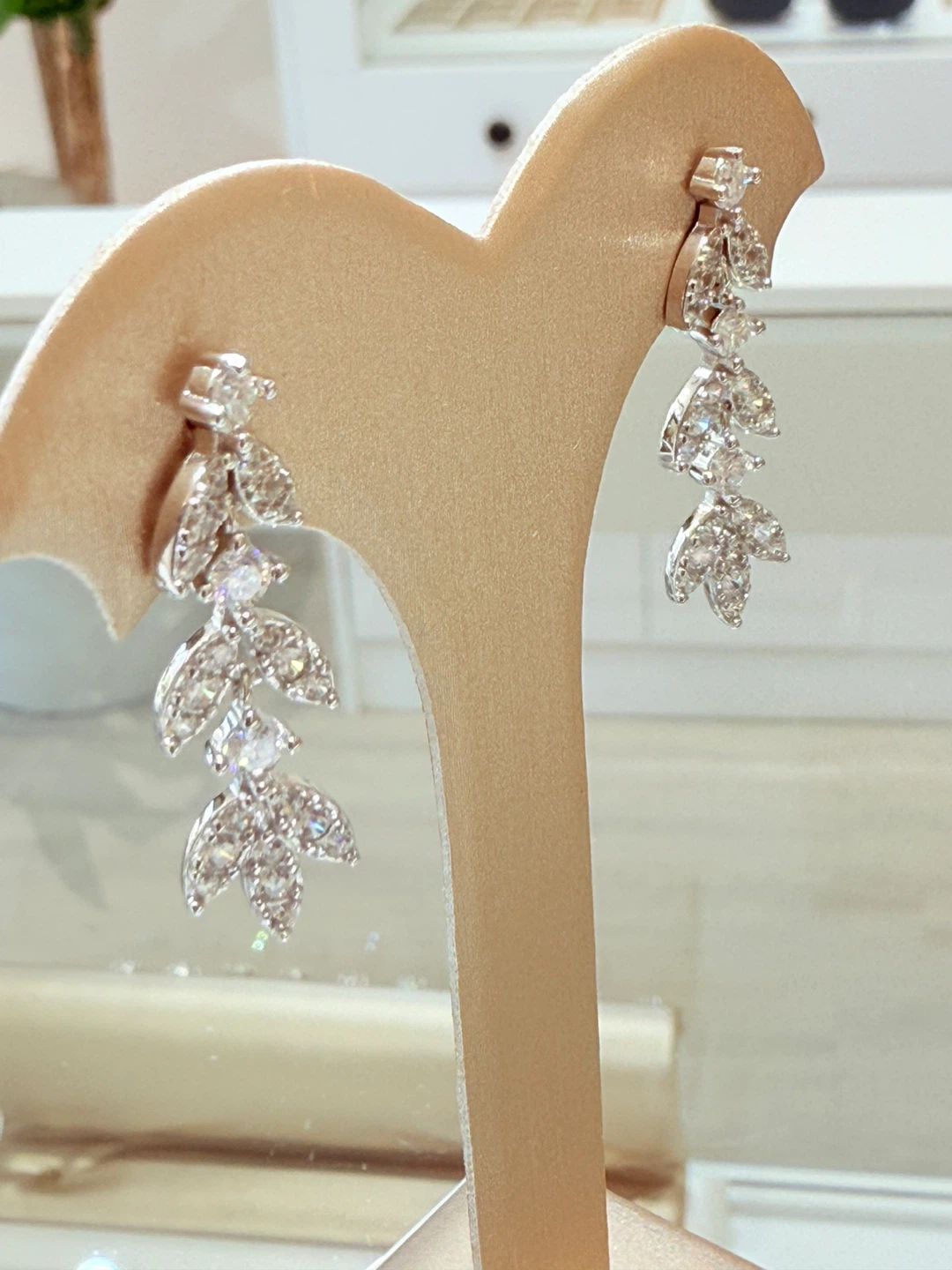 0.3 925 sterling silver moissanite earrings - photo 4