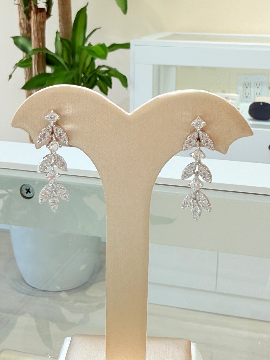 0.3 925 sterling silver moissanite earrings
