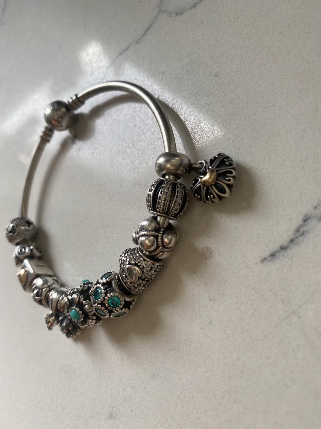 Pandora moments bangle with Charms image indicator(3)
