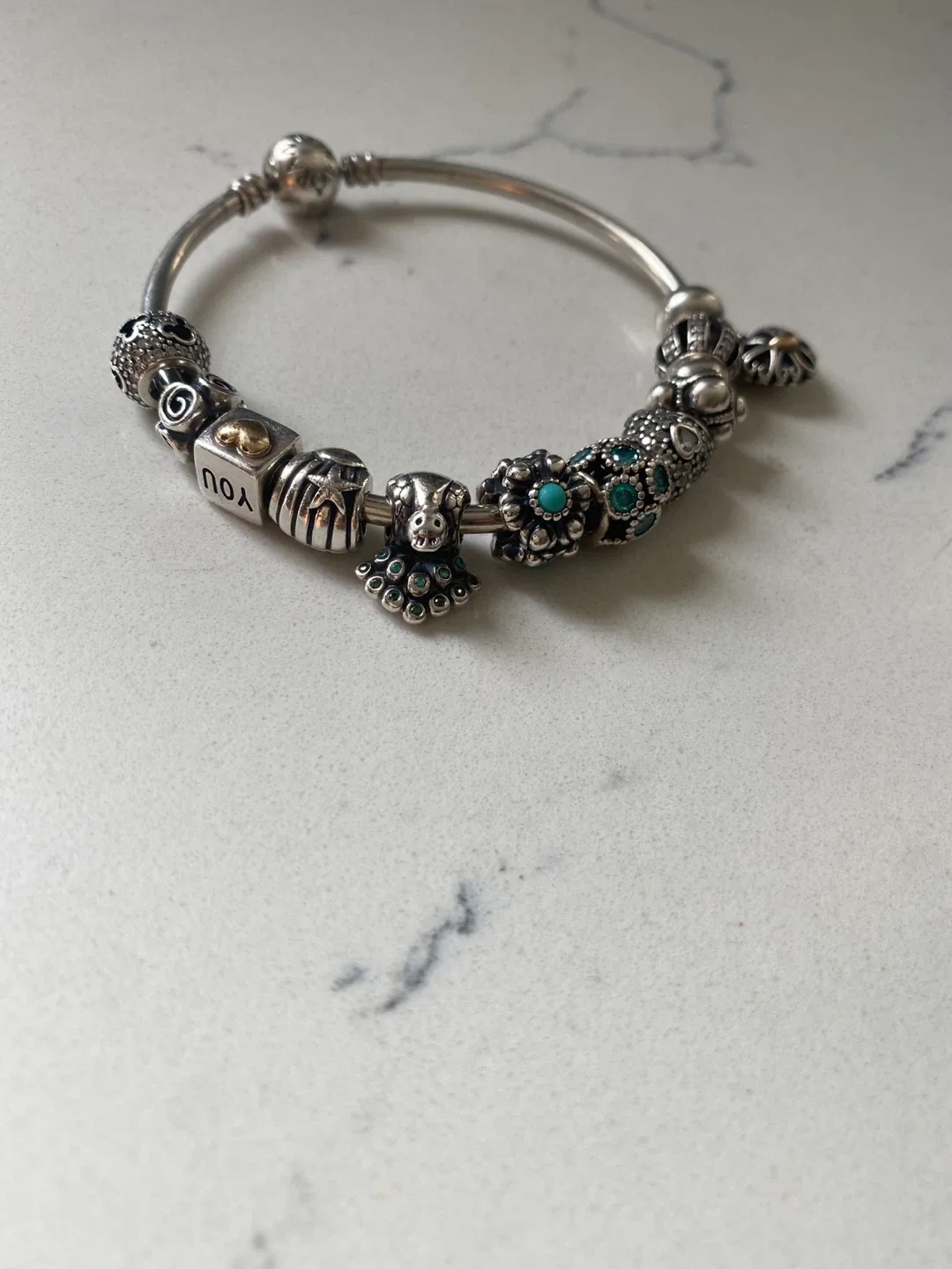 Pandora moments bangle with Charms image indicator(2)