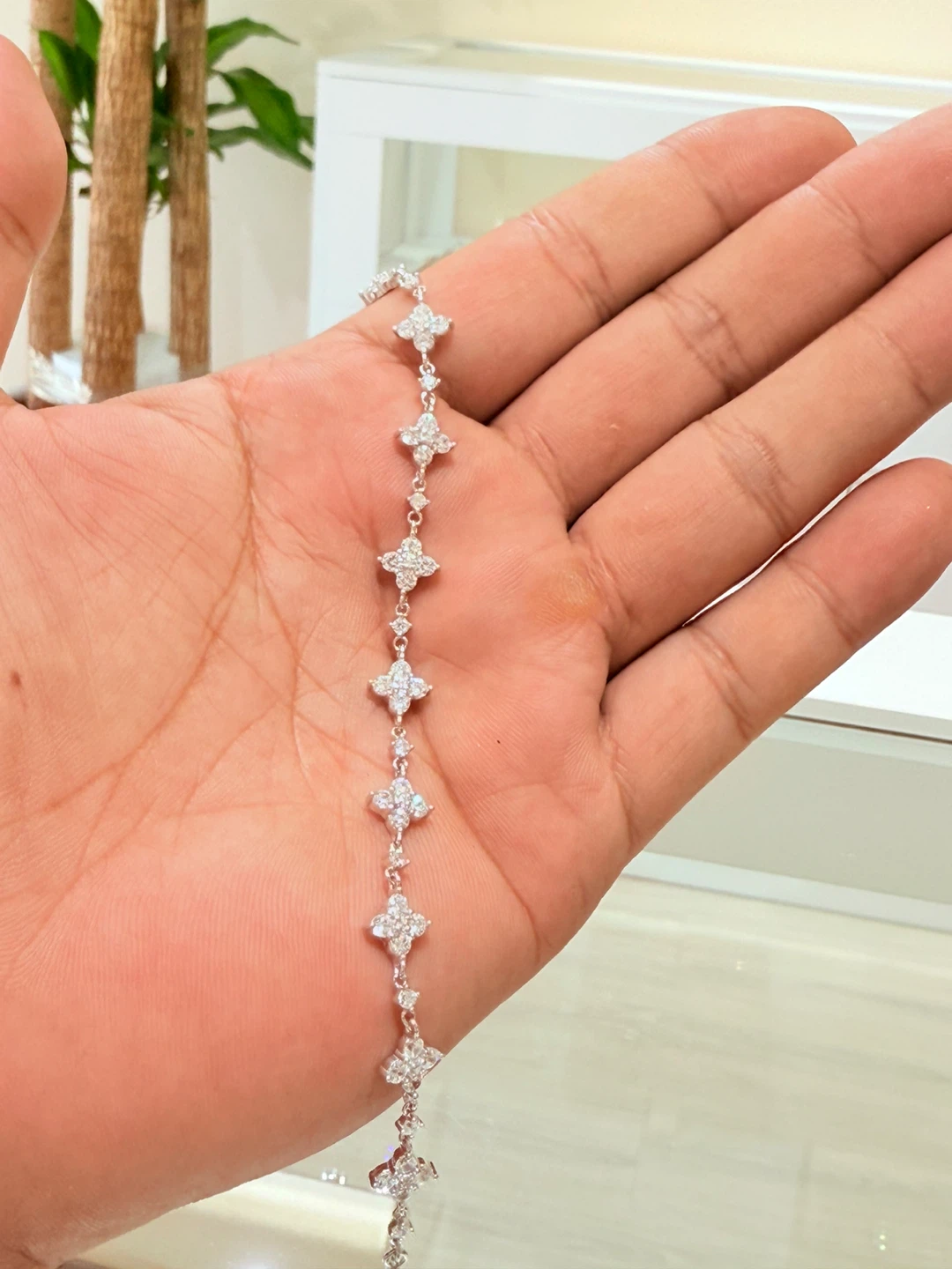 1 carat 925 sterling silver moissanite bracelet - photo 4