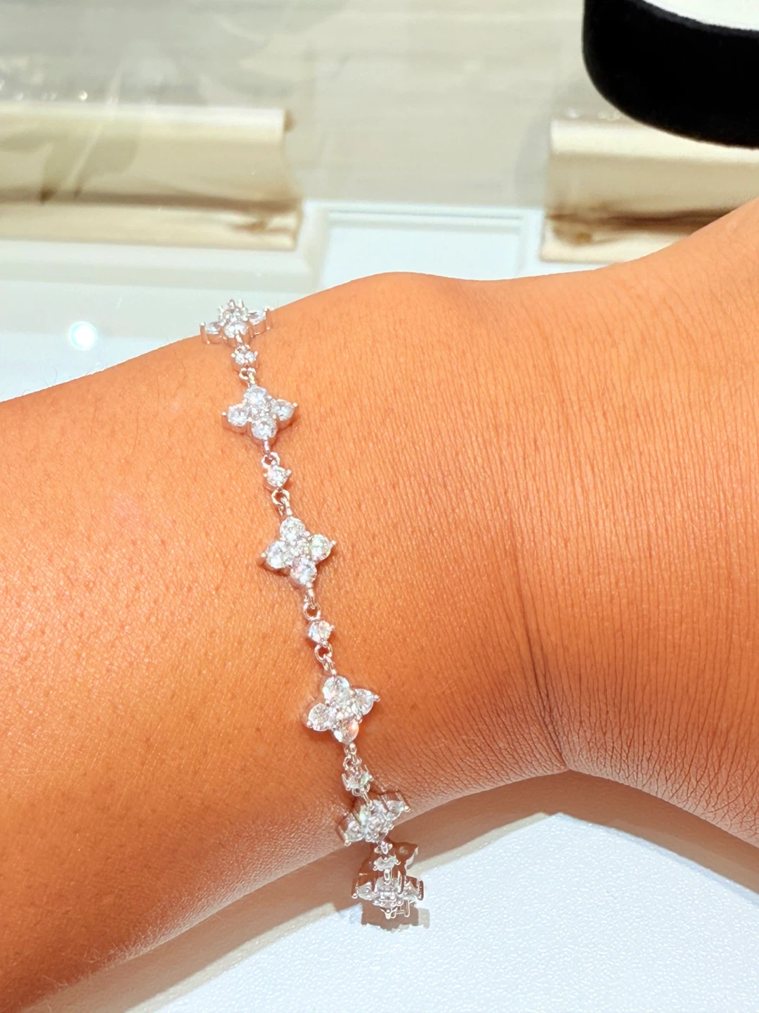 1 carat 925 sterling silver moissanite bracelet - photo 5