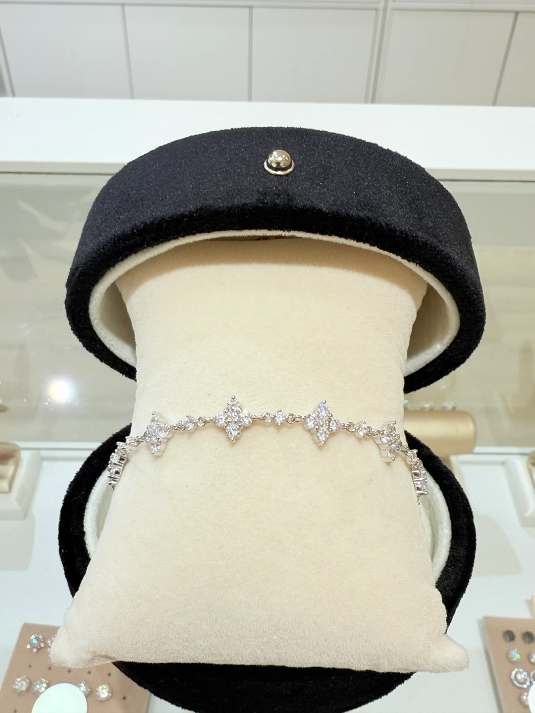1 carat 925 sterling silver moissanite bracelet