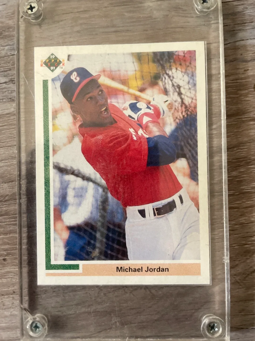 Michael Jordan Baseball Trading Card thumbnail