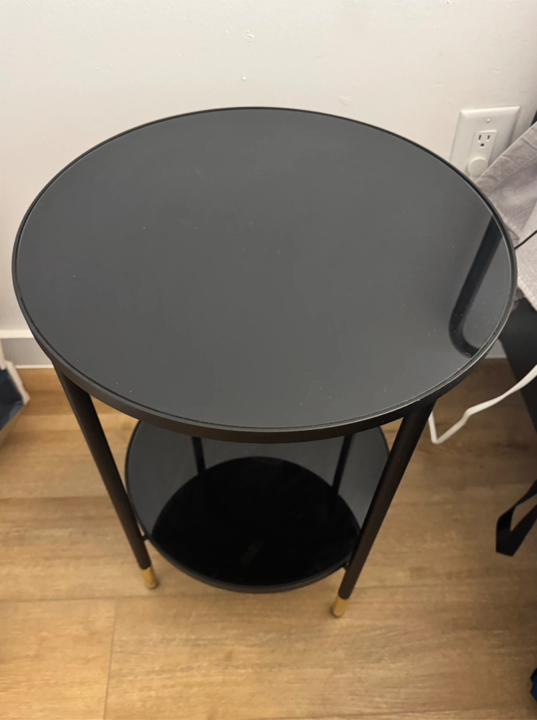IKEA ÄSPERÖD Black Side Table 17 3/4" - photo 5