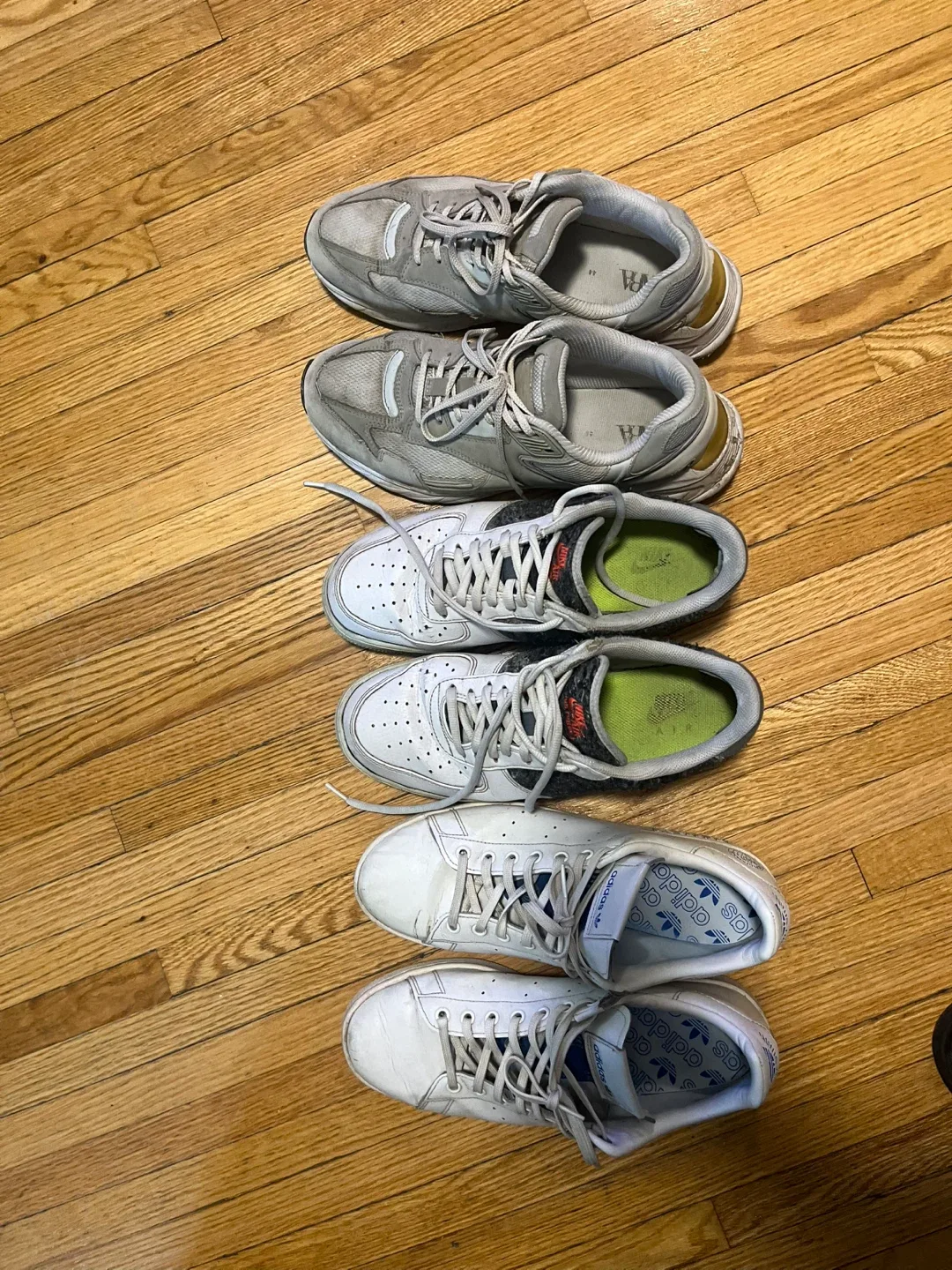 Mixed Lot of Used Sneakers - Nike, Adidas, New Balance