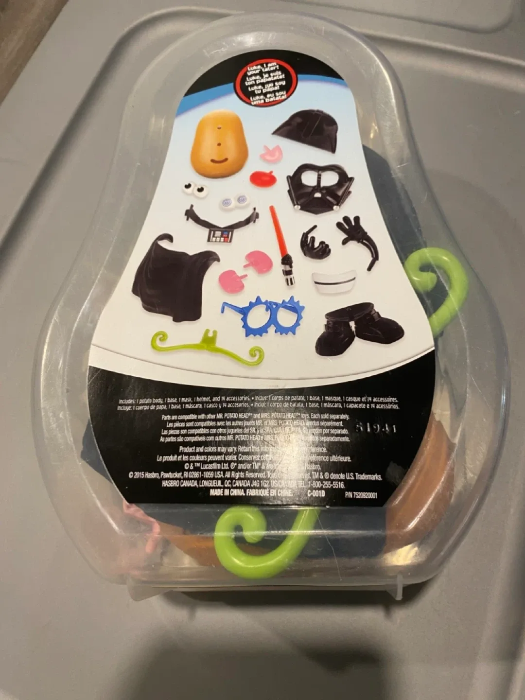 Mr. Potato Head Darth Tater Star Wars 18 Pieces image indicator(2)