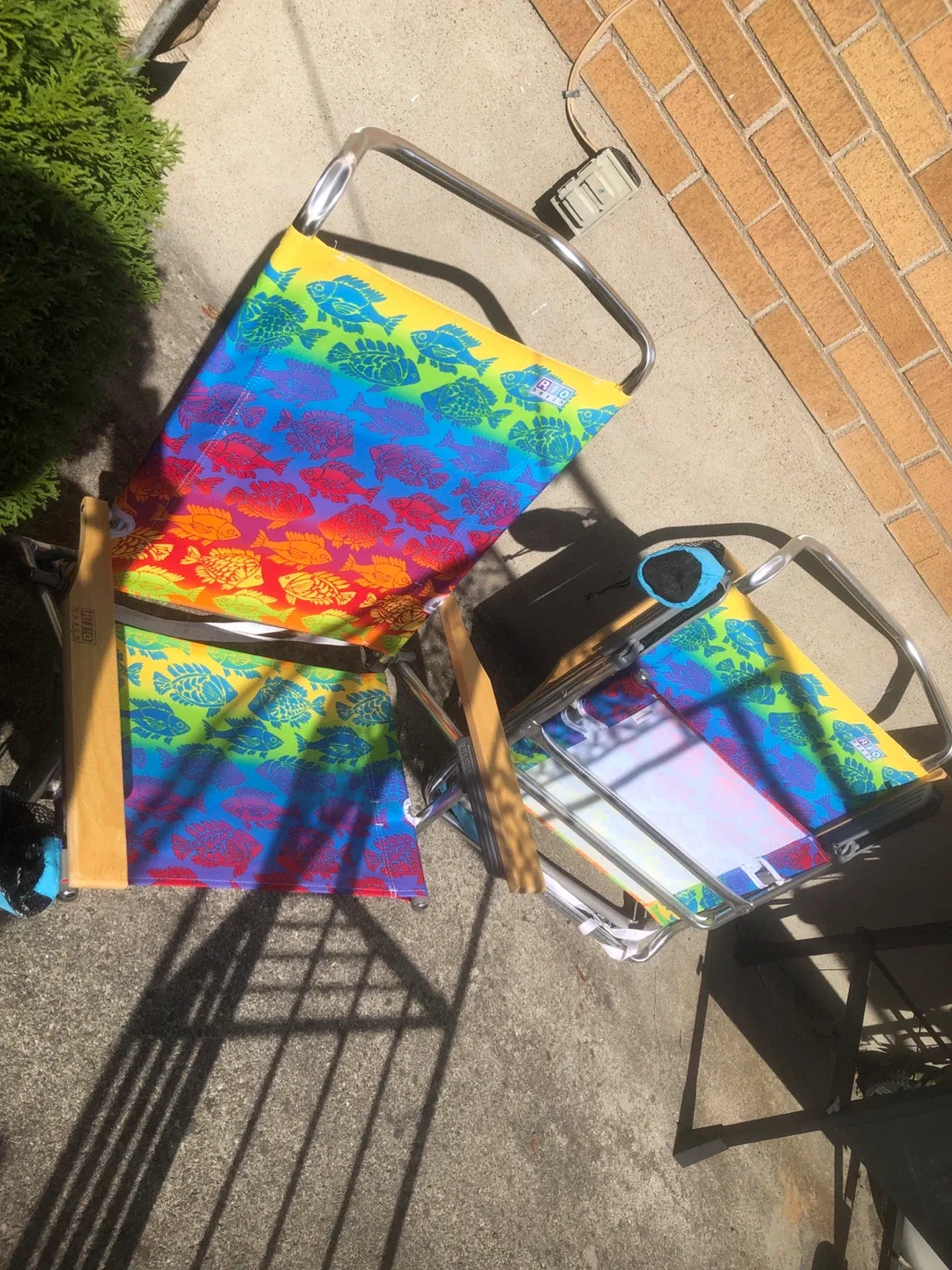 Rio Beach Folding Beach Chair - Rainbow Fish image indicator(2)