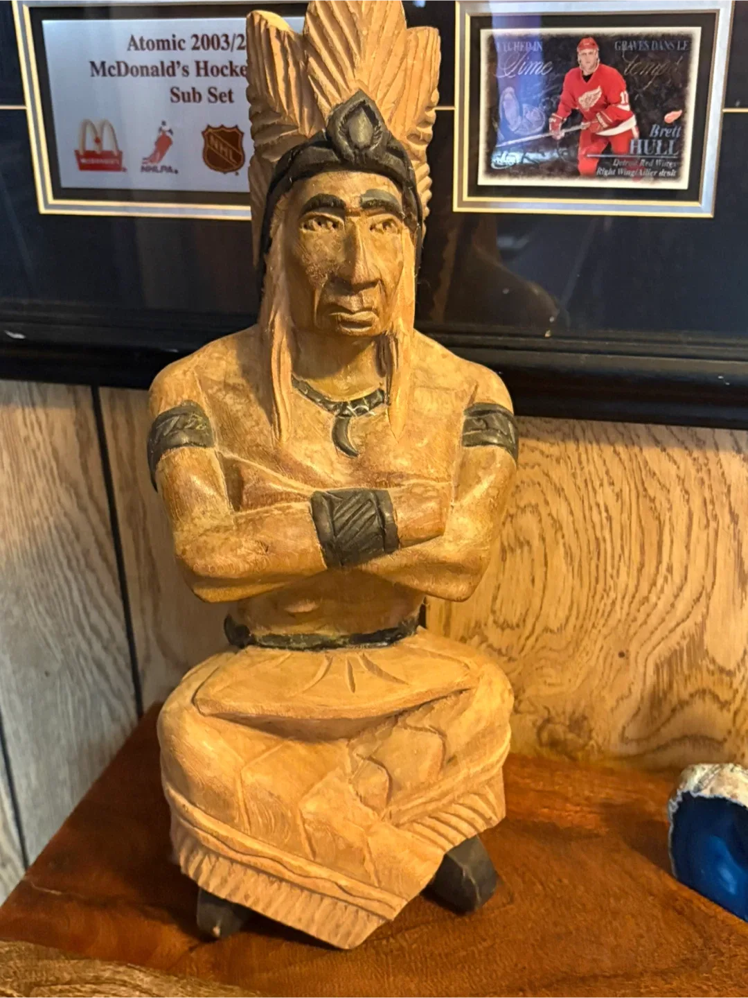 Hand Carved Wooden Indigenous Figure image indicator(2)