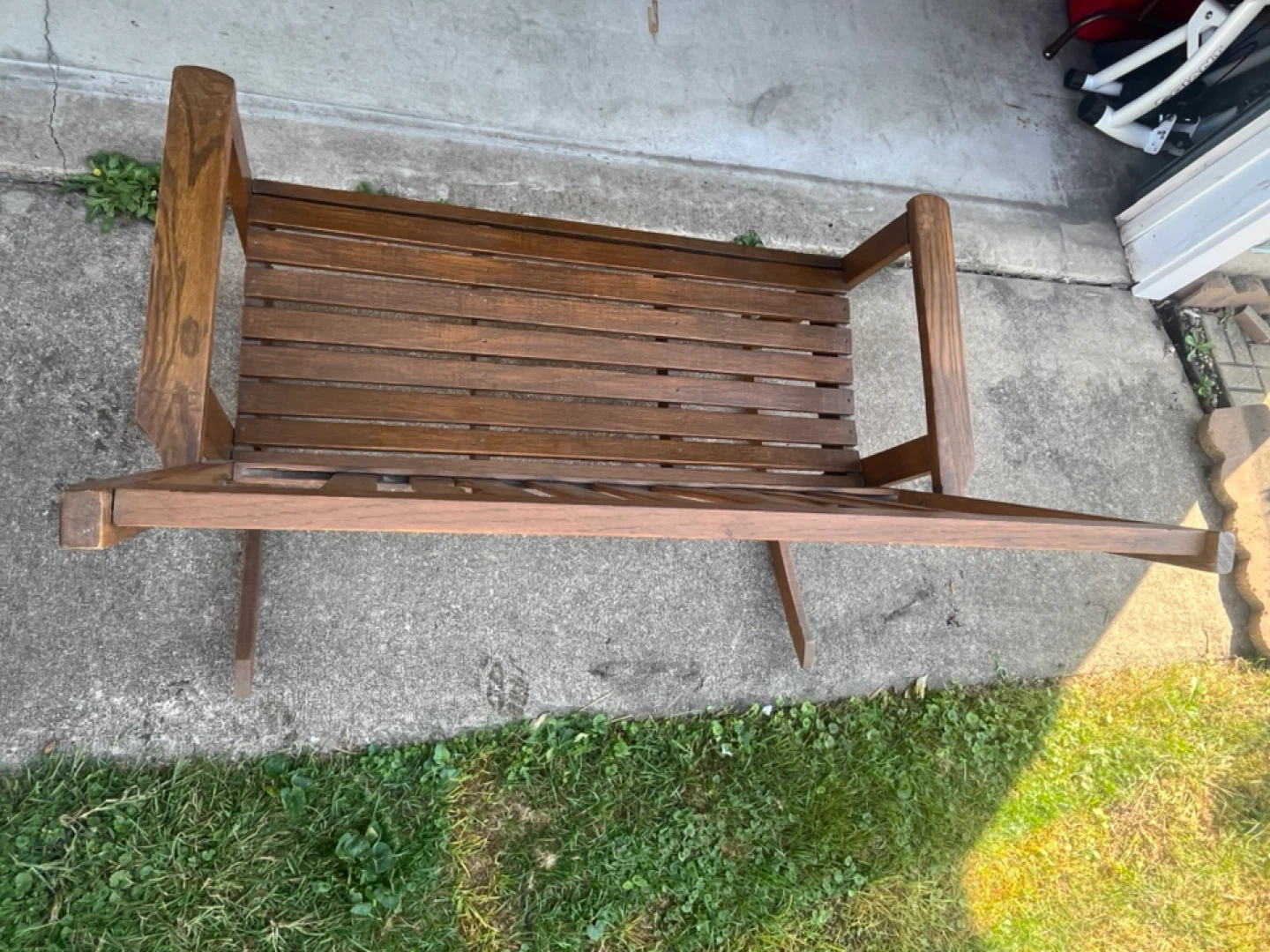 Wooden Indoor, Outdoor Rocking Bench - photo 5