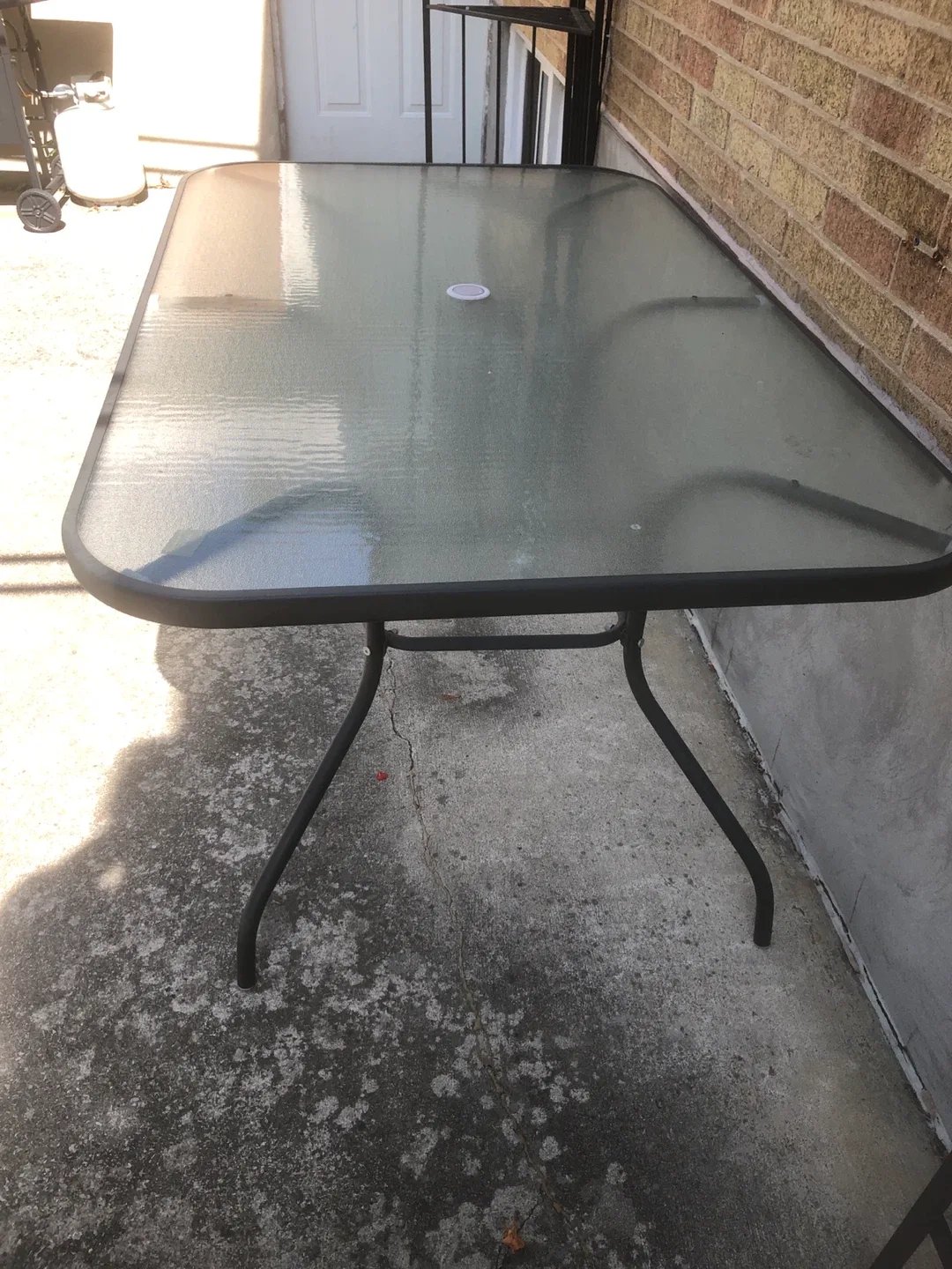 Outdoor Glass Top Patio Table image indicator(4)