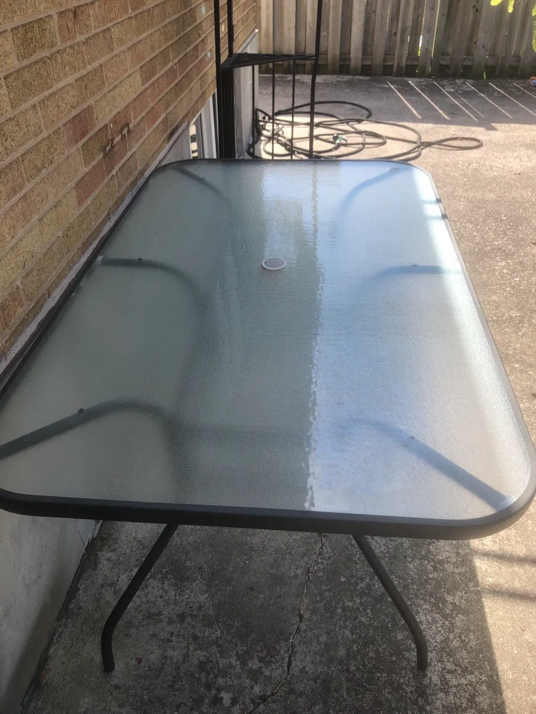 Outdoor Glass Top Patio Table image indicator(3)