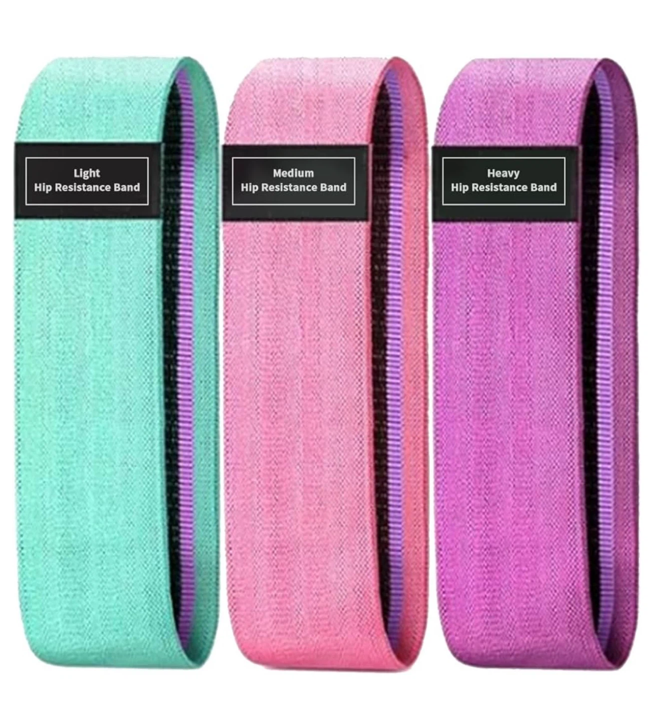 Hip Resistance Bands - Light, Medium, Heavy
