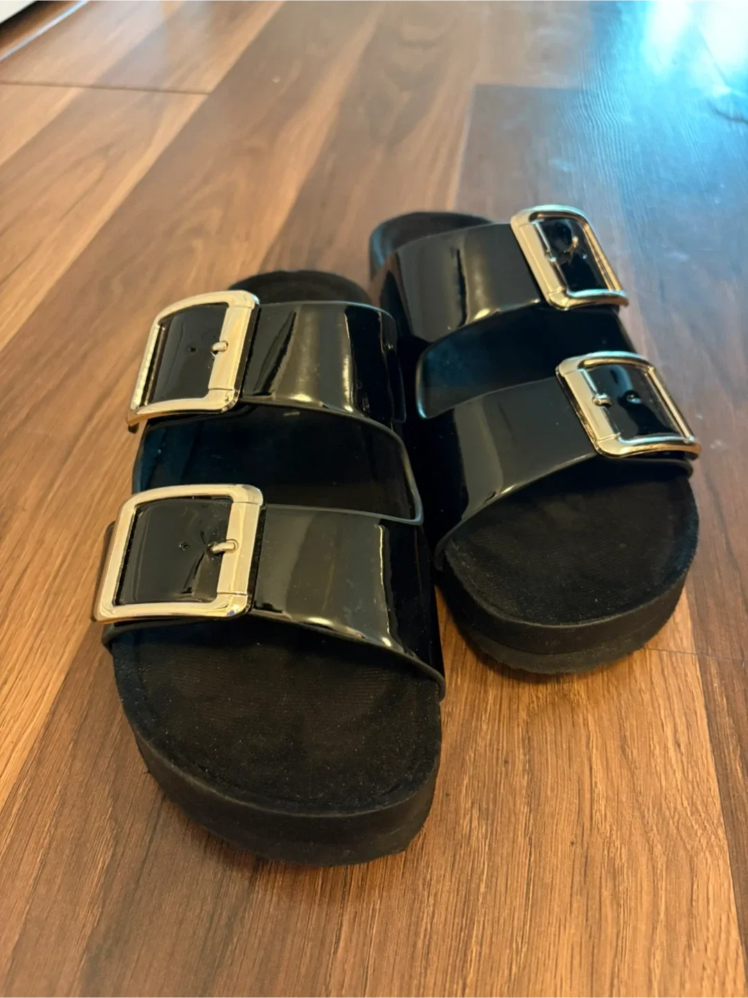 Madden Girl Black Sandals - Size 7 thumbnail
