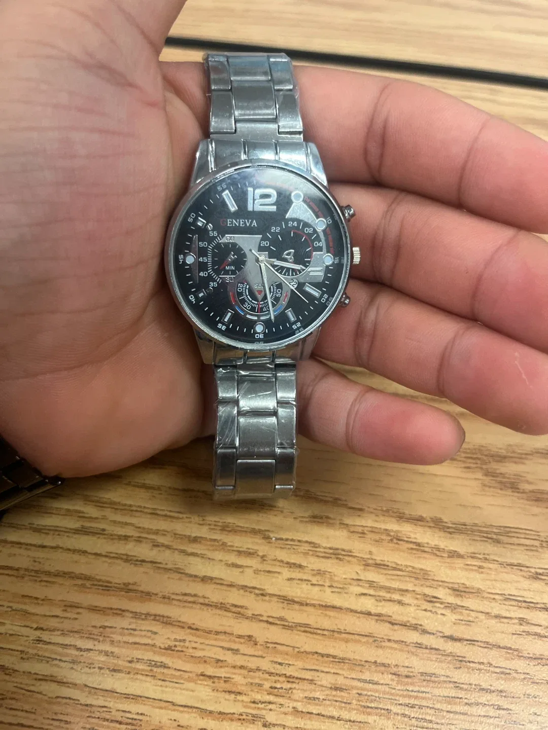Geneva Silver Wrist Watch thumbnail