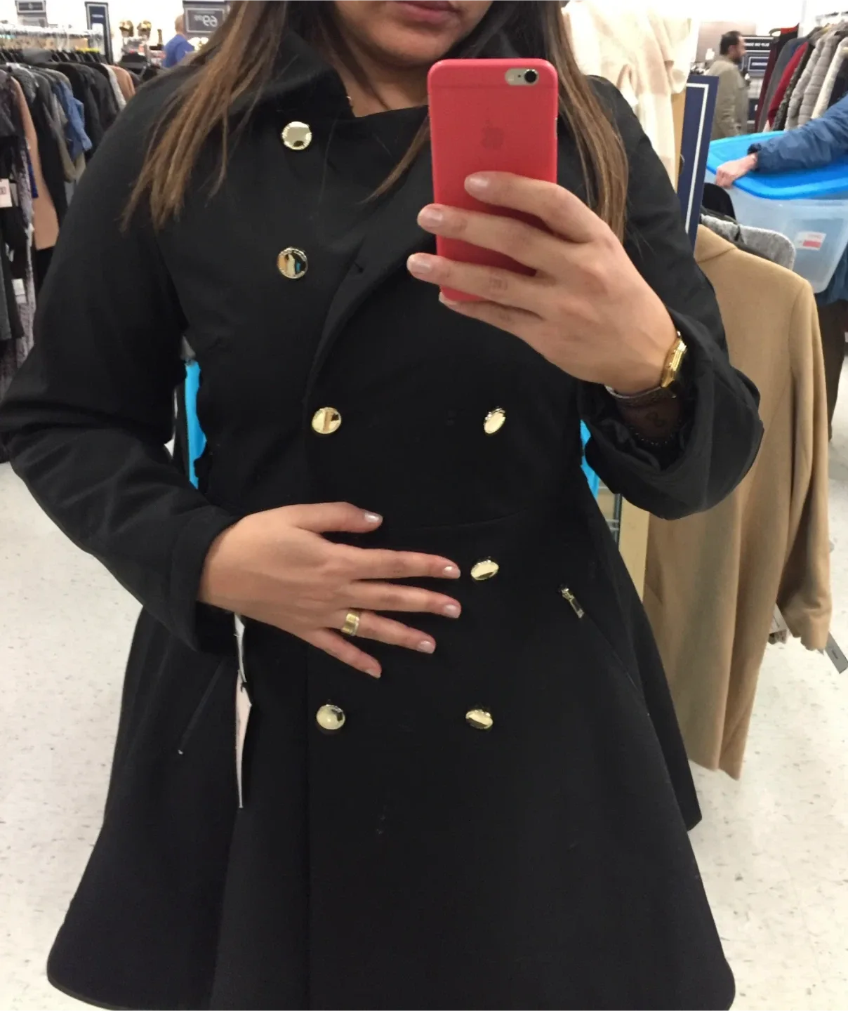 Ivanka Trump Black Trench Coat - Size M/M image indicator(9)