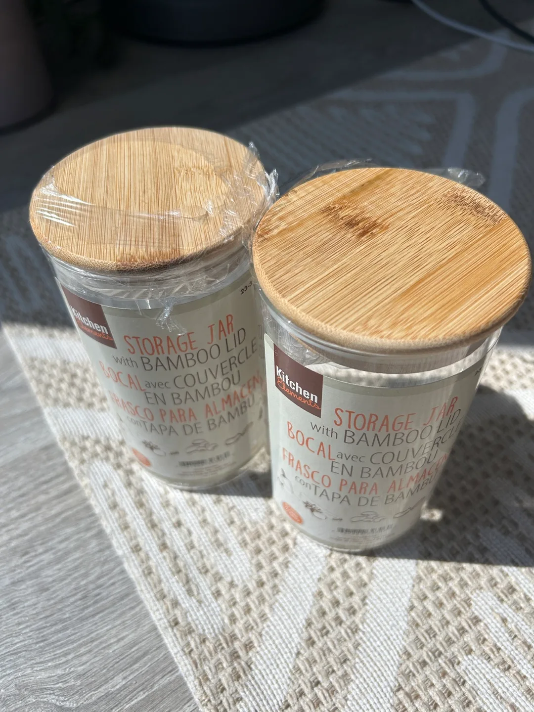 🥕New Kitchen Elements Storage Jars with Bamboo Lid🥕 image indicator(2)