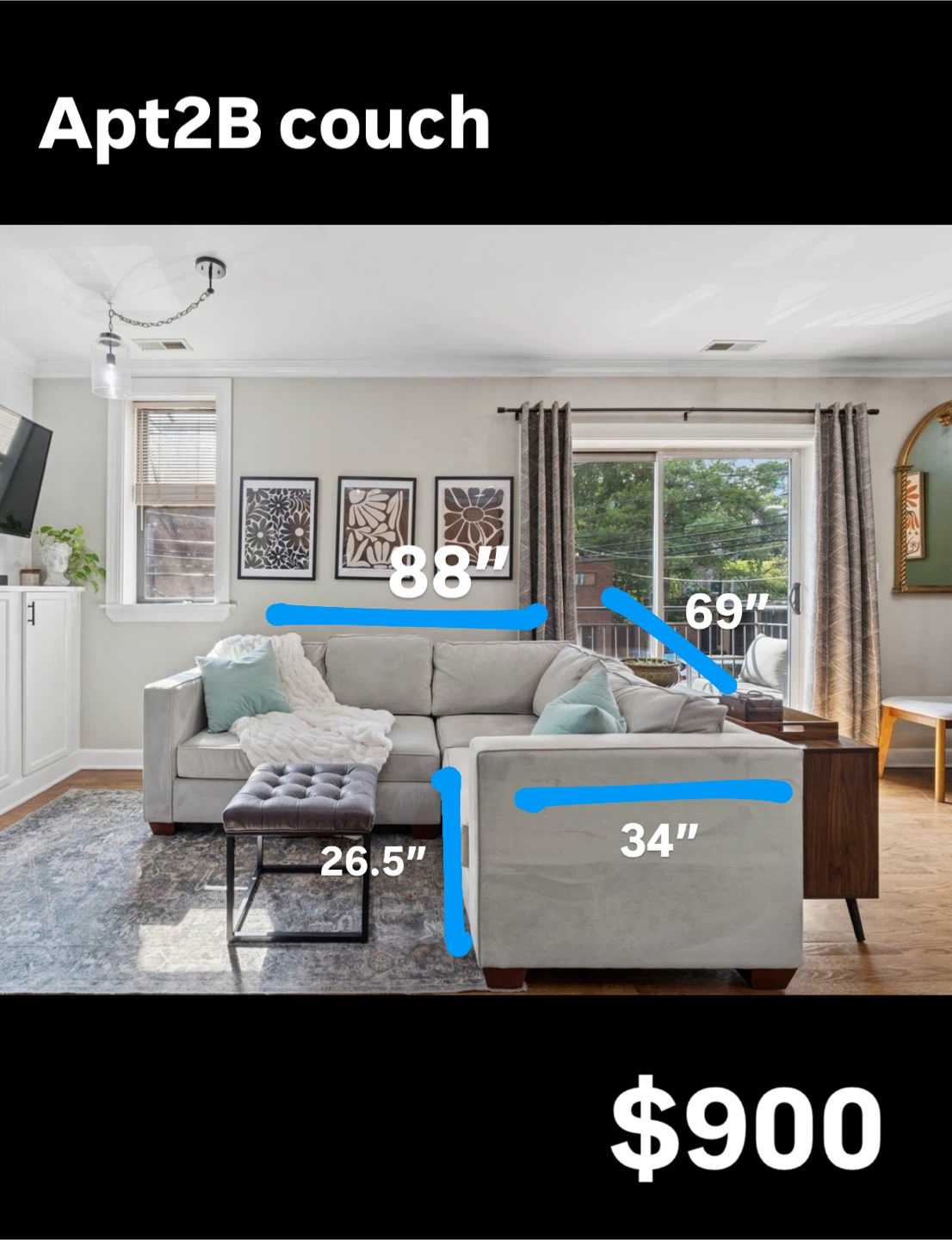 Gray Couch - photo 3