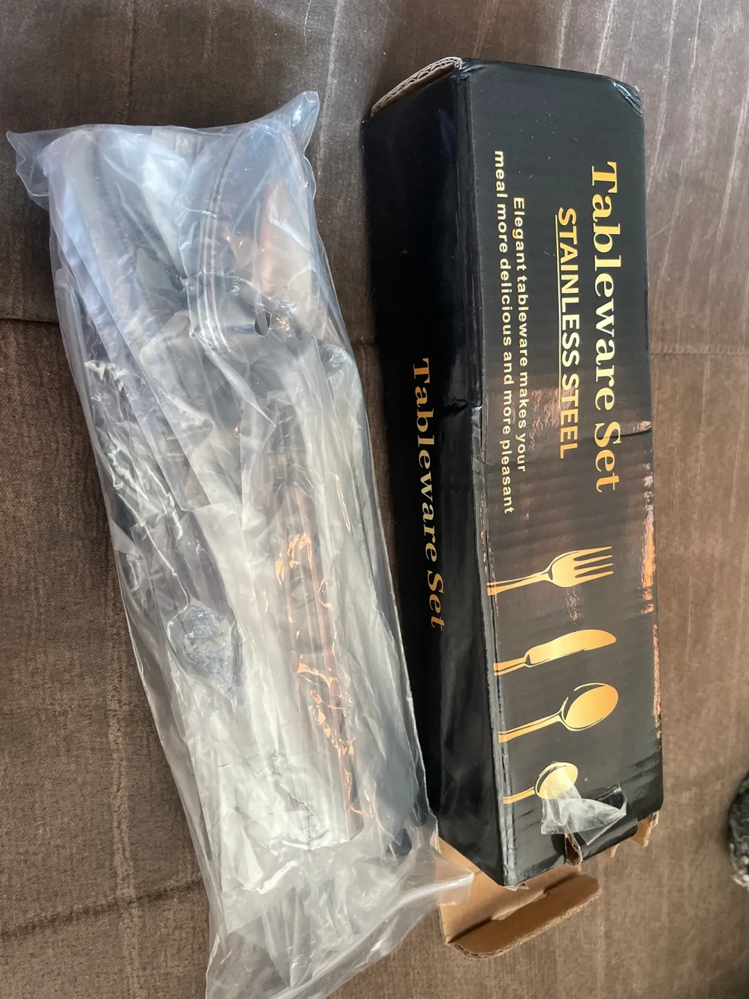 New Stainless Steel Tableware Set BLACK image indicator(3)