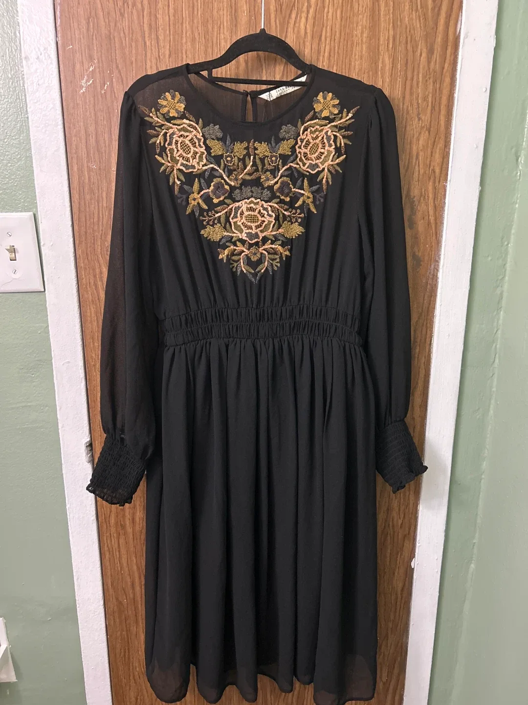 Zara Basic Collection Black Dress - M thumbnail