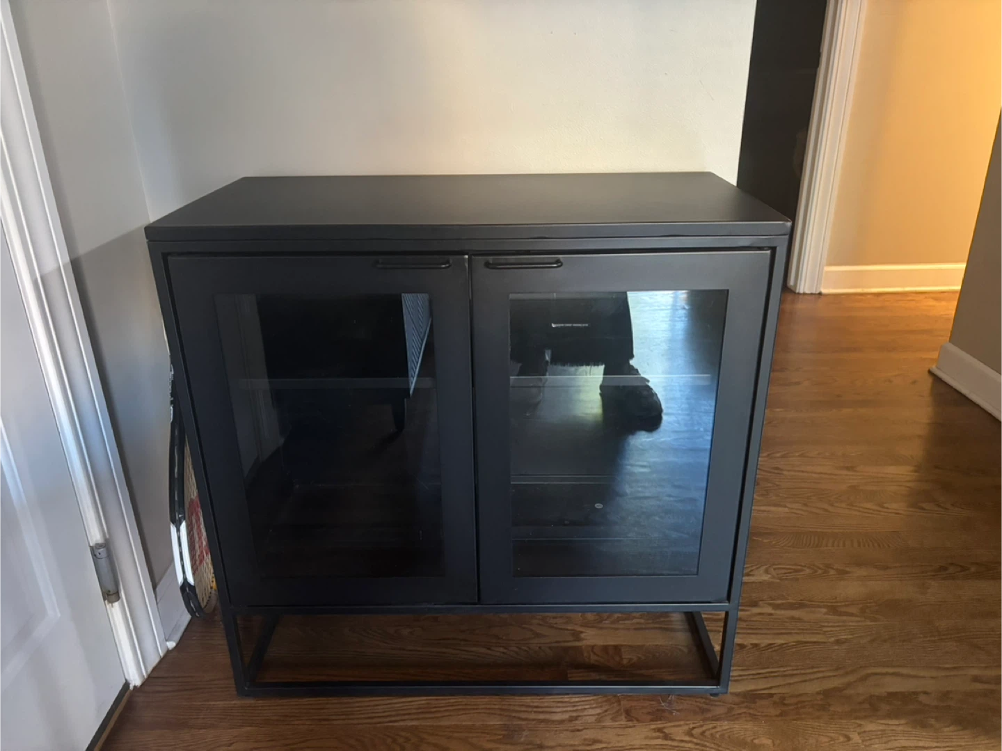 Black Glass Cabinet