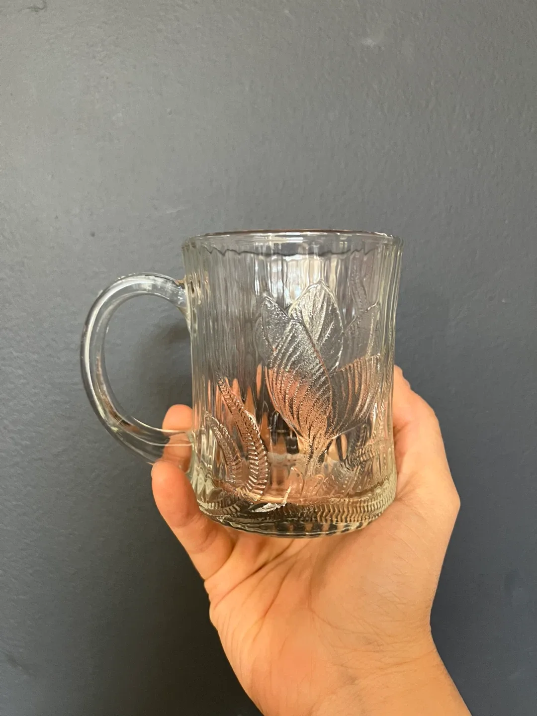 Set of 4 Clear Glass Mugs thumbnail