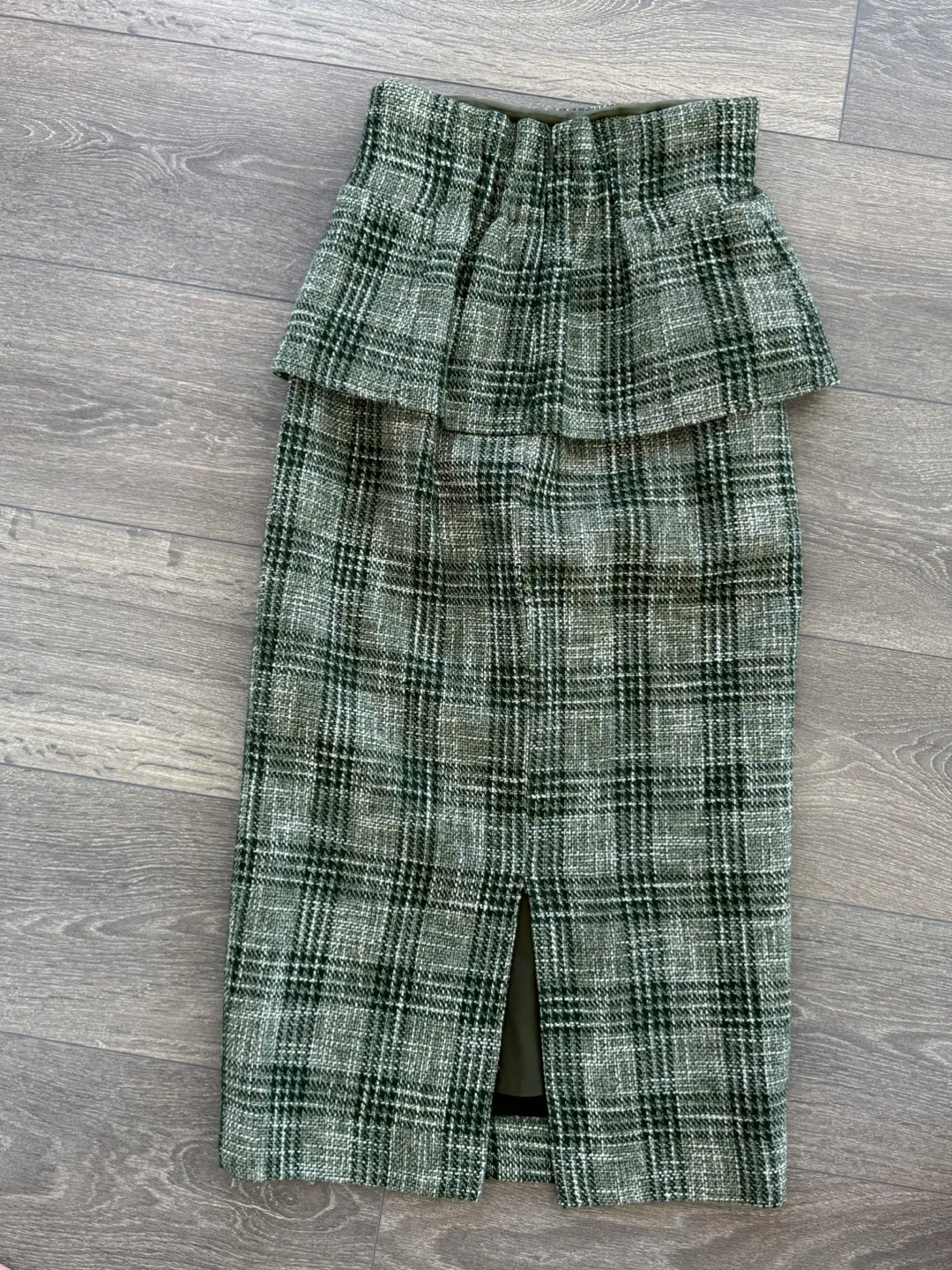 FRAY I.D Plaid Pencil Skirt - Size 0 image indicator(4)