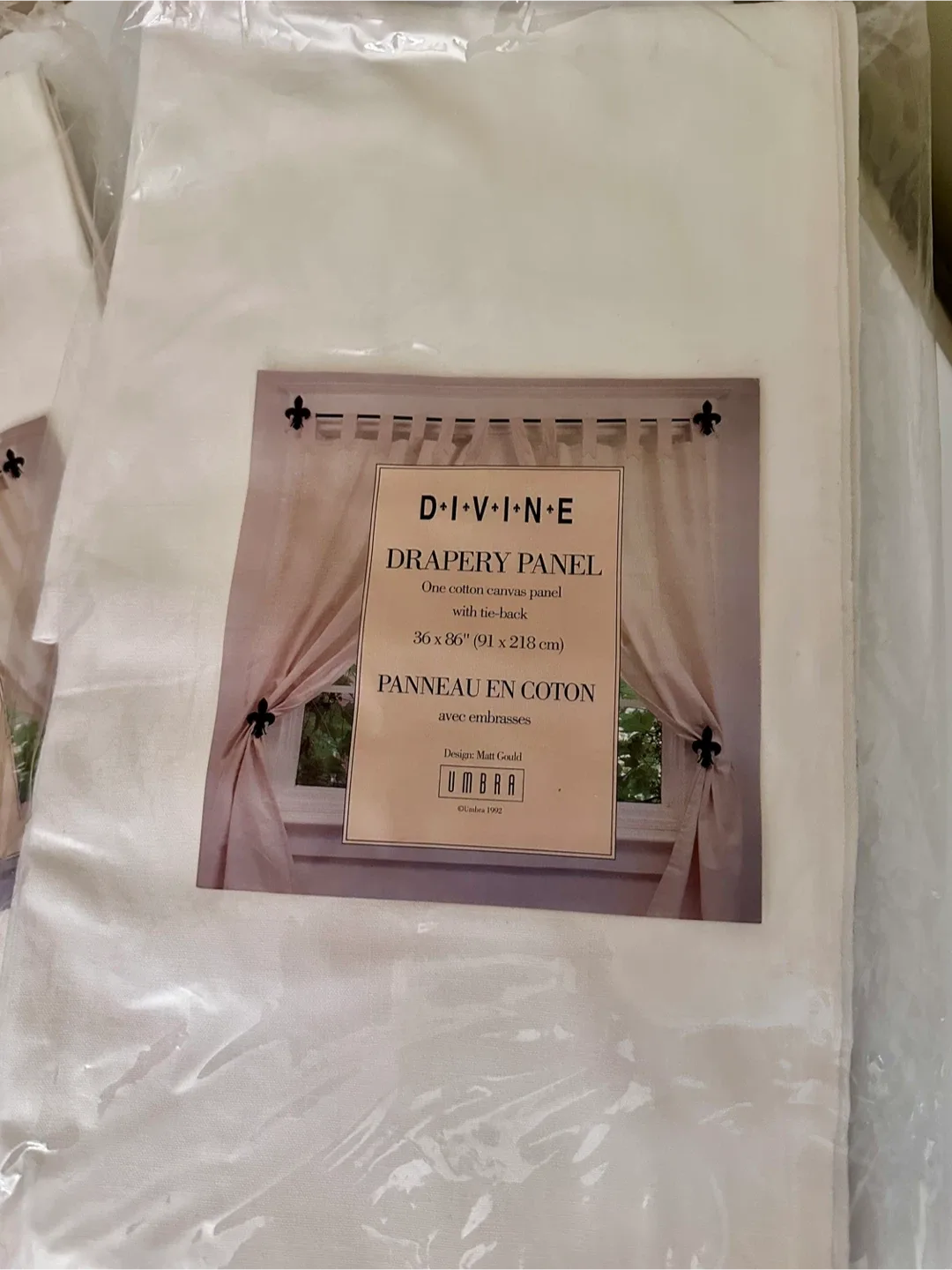 2 Umbra Divine Drapery Panel - New in Package image indicator(2)