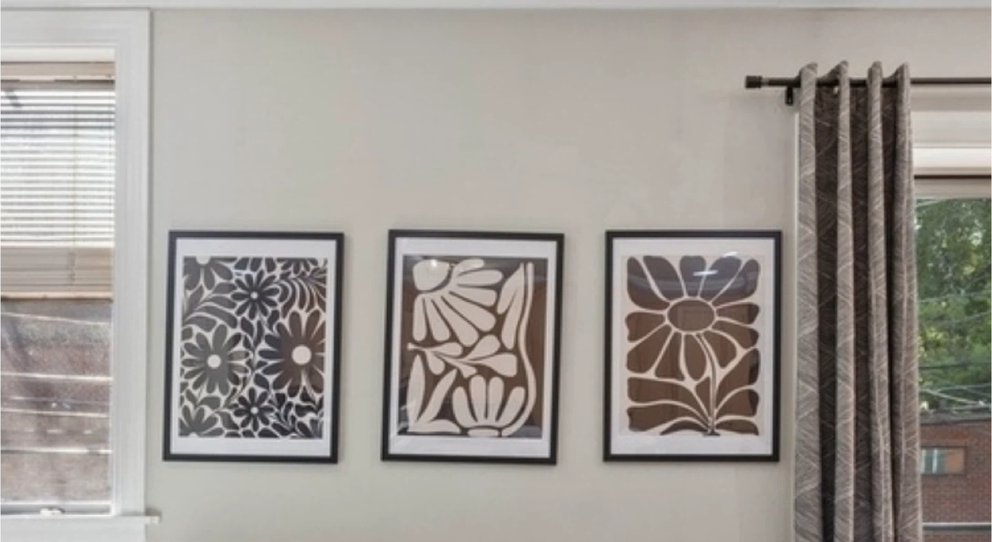 Three Framed Prints - Floral Theme