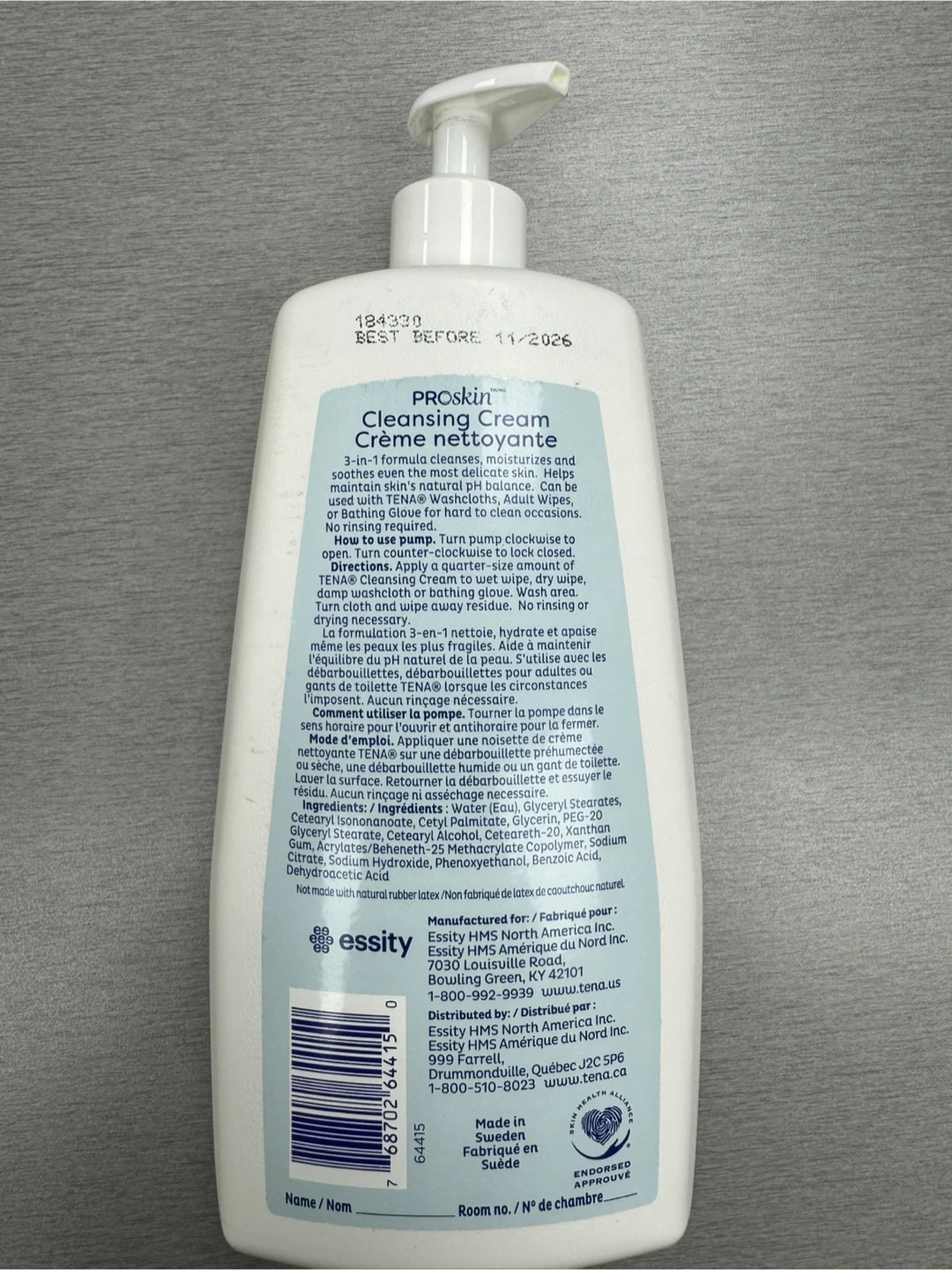 TENA Proskin Cleansing Cream 1000ml (New) - photo 2