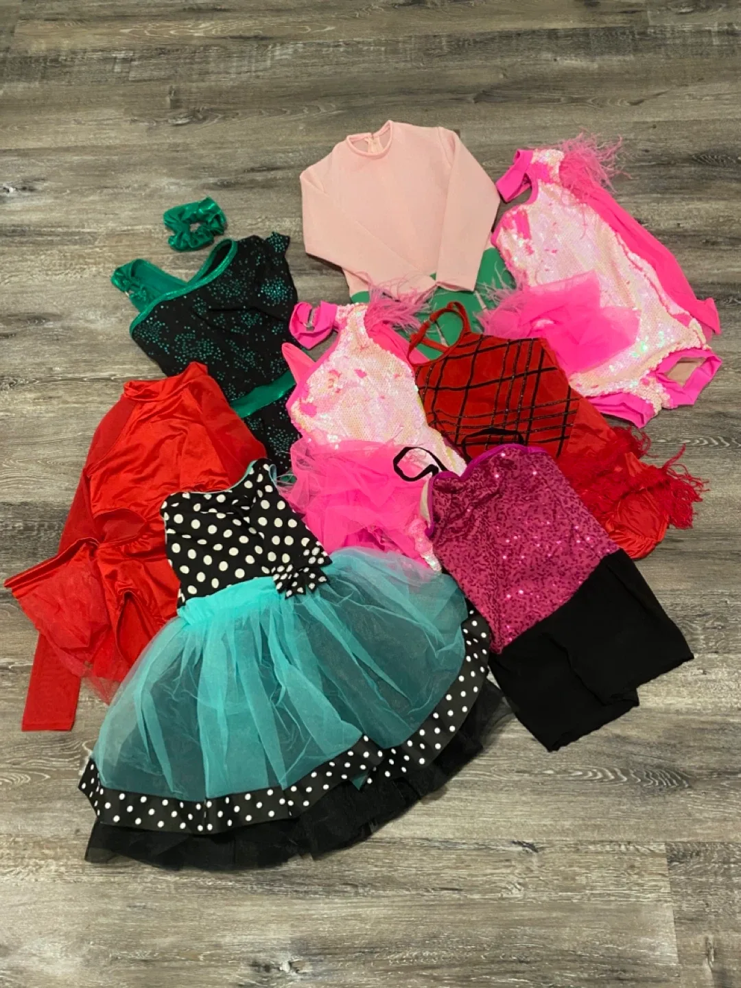 8 Dress up Skating Dance Costumes - Ages 3-6 thumbnail