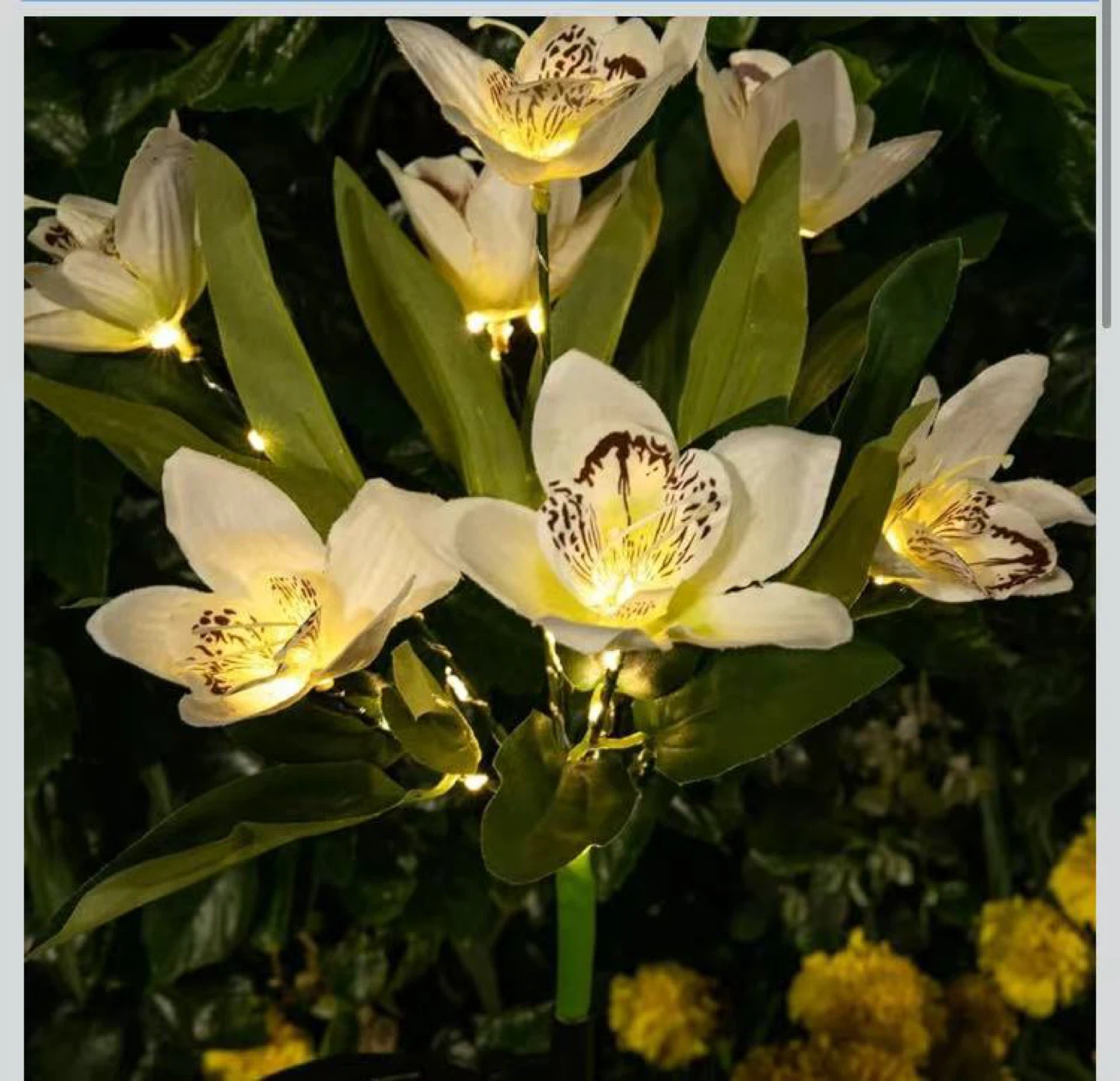 Solar Orchid Flower Stake Lights - photo 2