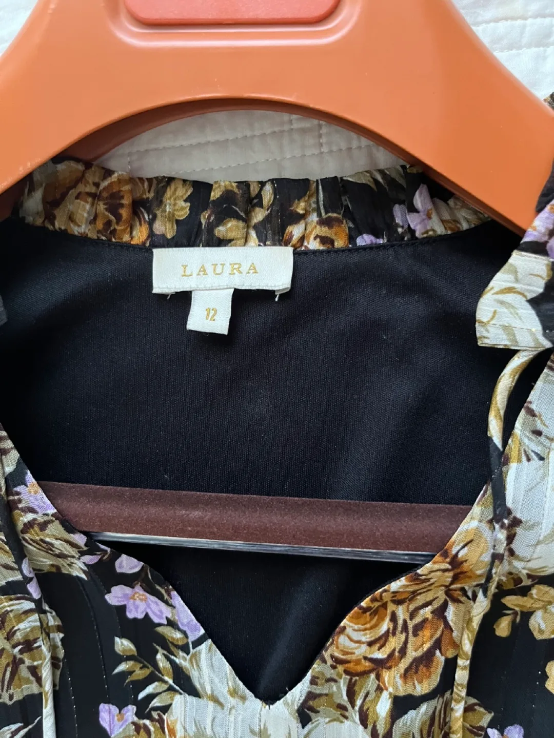 Chiffon Floral Print Dress - Size 12 image indicator(2)