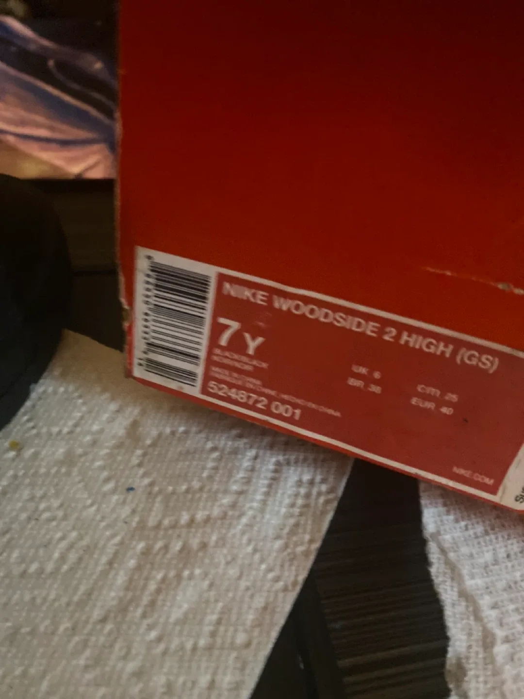 Nike Woodside 2 High (GS) Black Boots - Size 7Y thumbnail