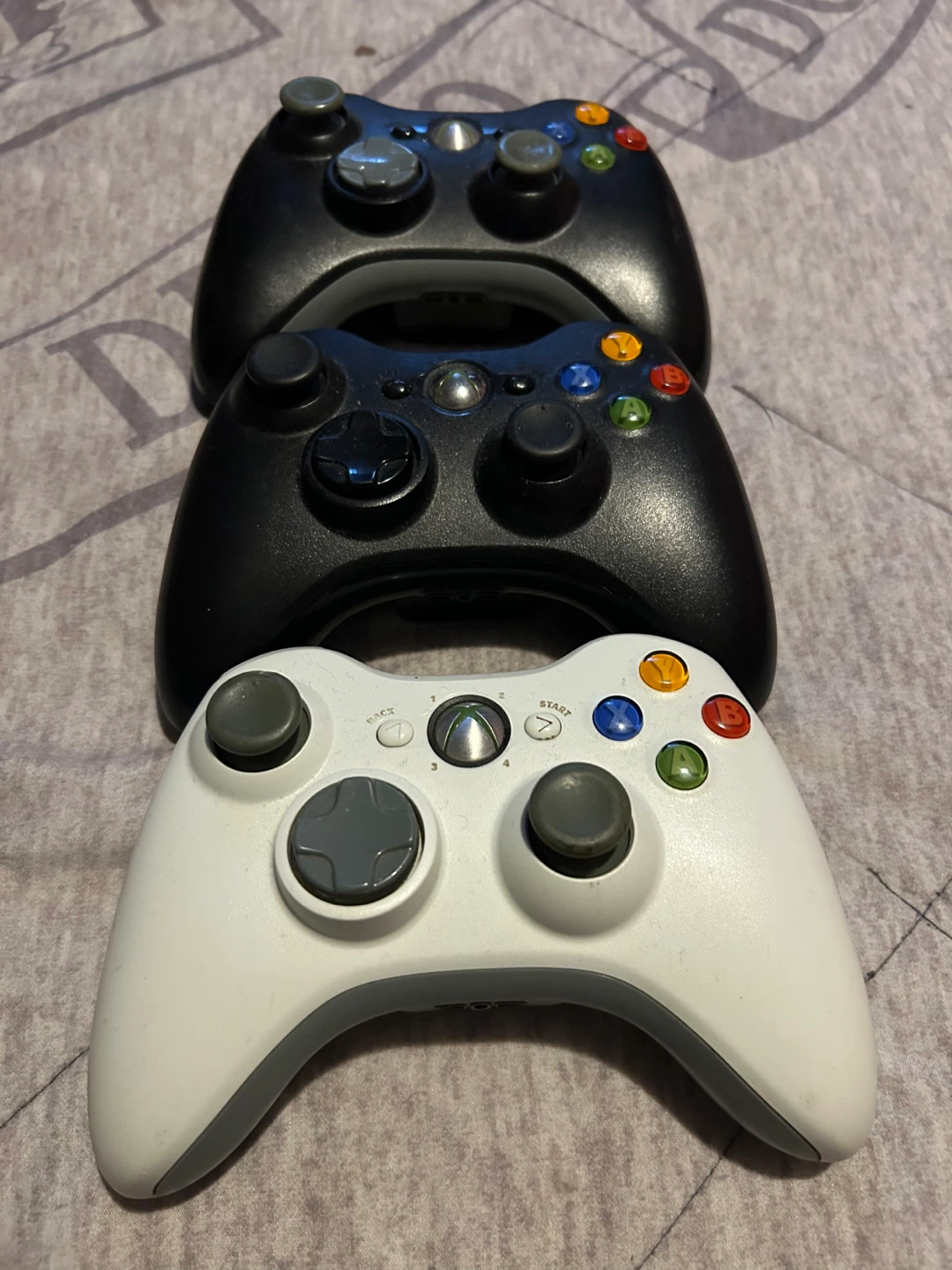 Xbox 360 Controllers - White and Black $25each