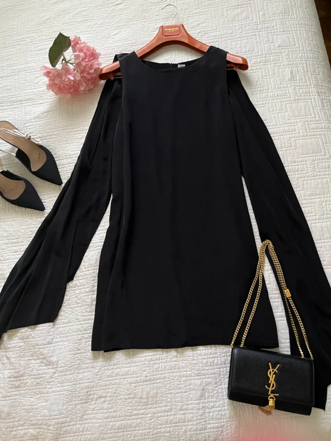 Black Sleeveless Silk Dress - Size TG/XL thumbnail