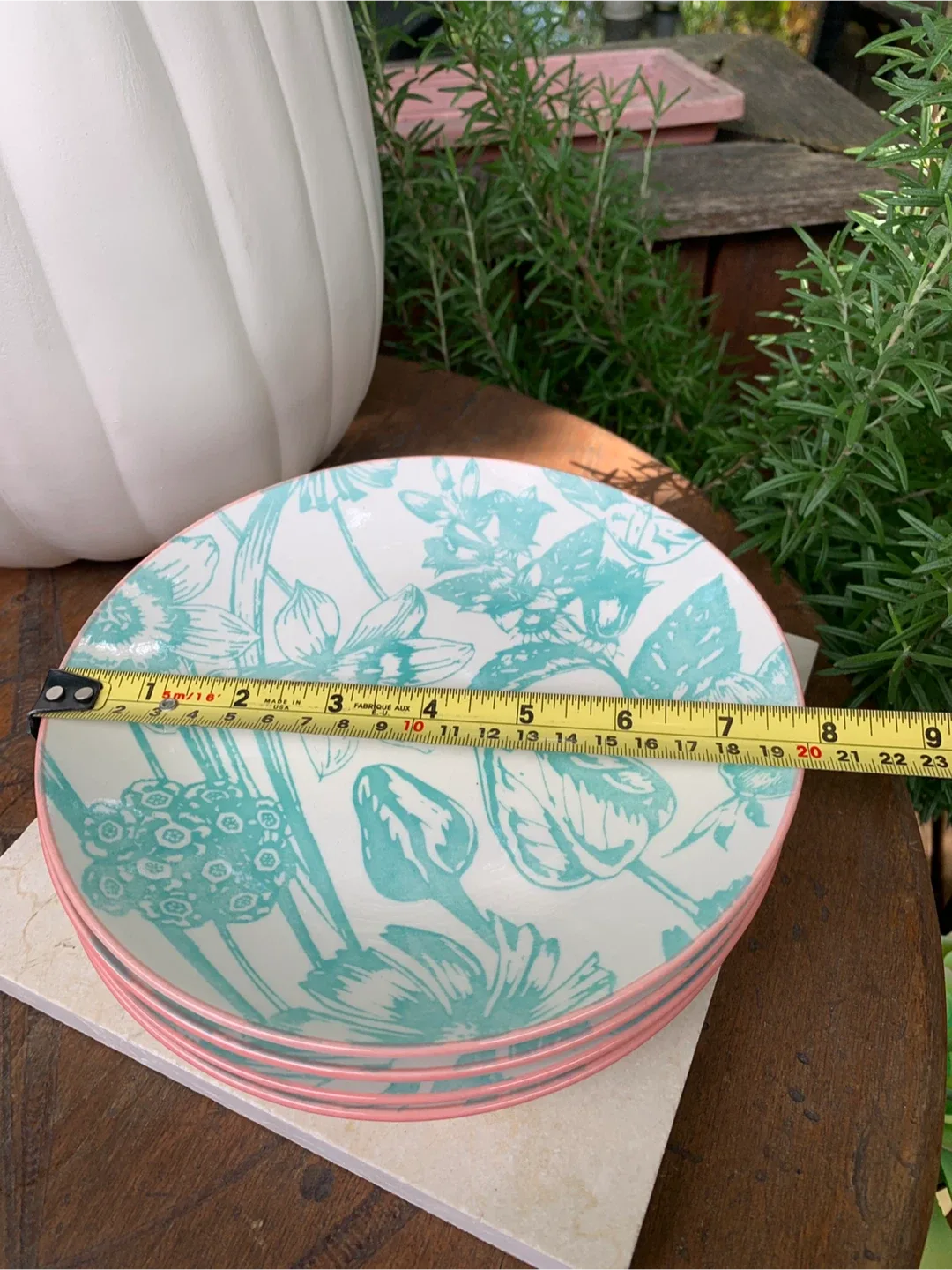 Floral Stoneware Plates-Set of Four image indicator(9)