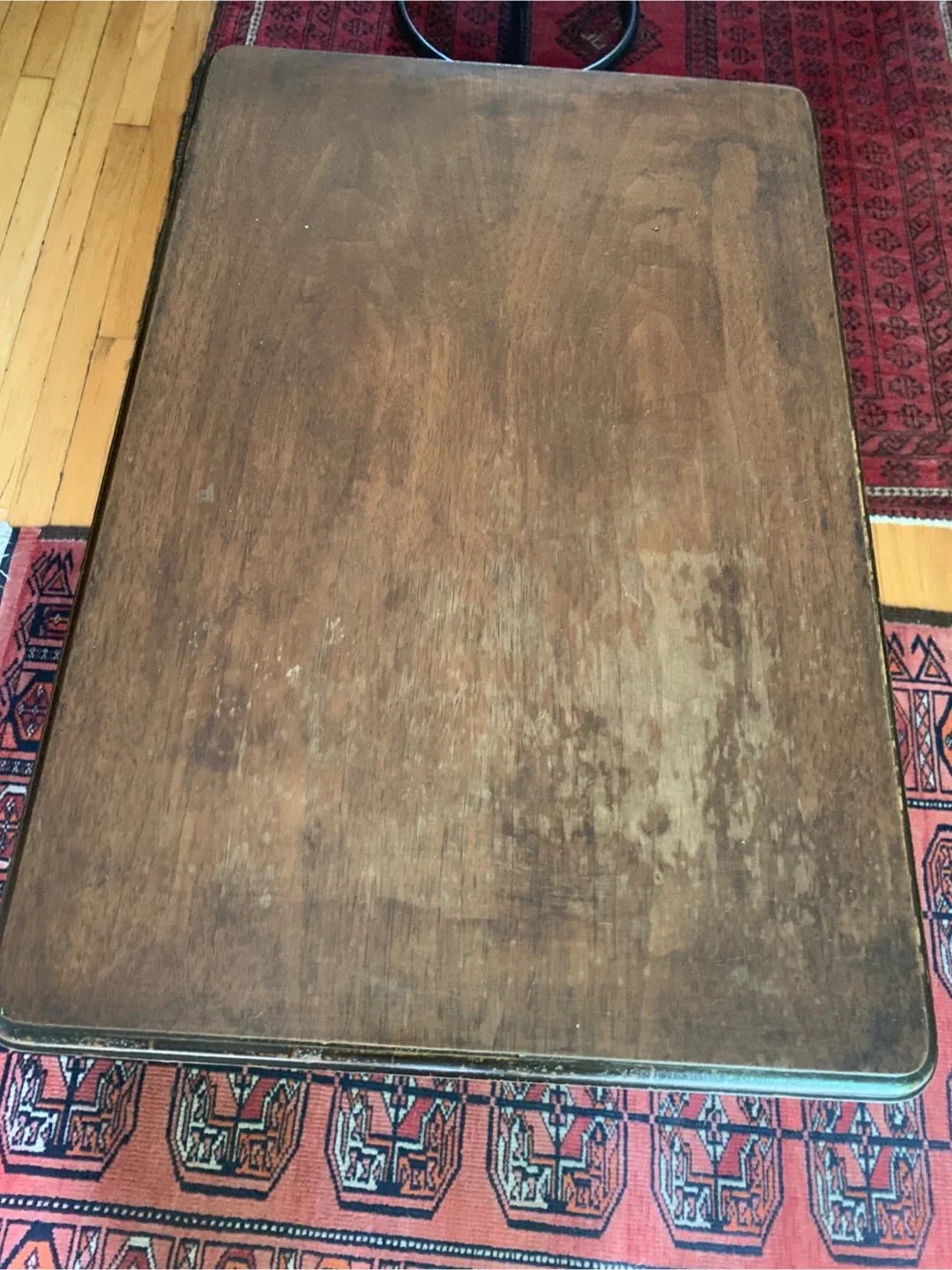 Vintage Wooden Side Table with Drawers image indicator(3)